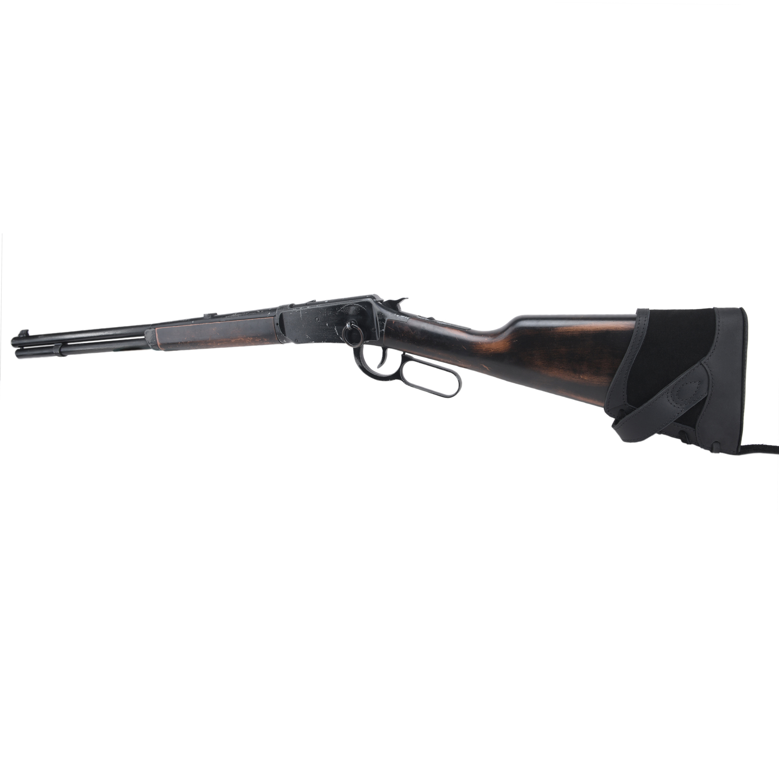 No Drill Soft Leather Rifle Recoil Pad and Shotgun Butt Stock Holster