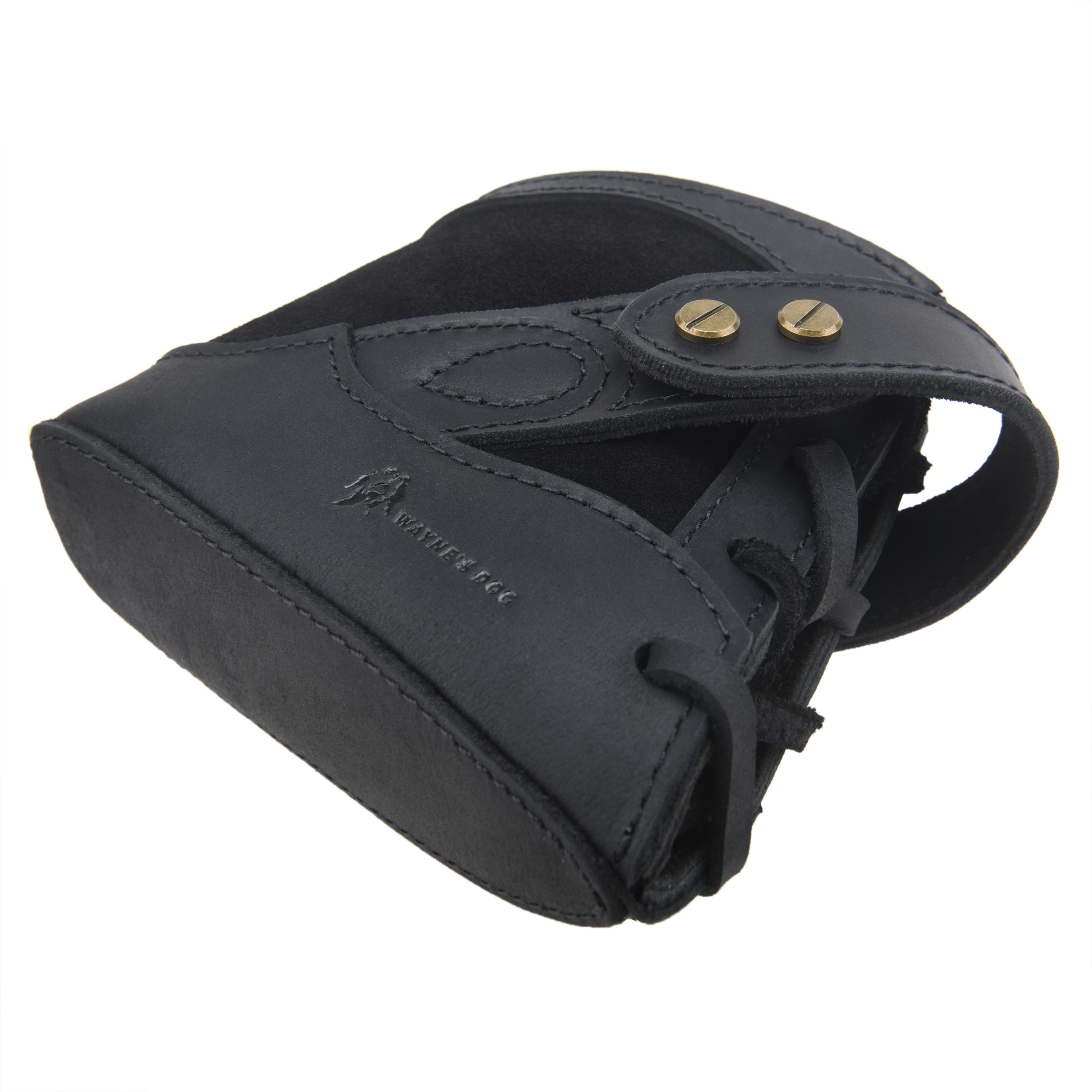 No Drill Soft Leather Rifle Recoil Pad and Shotgun Butt Stock Holster