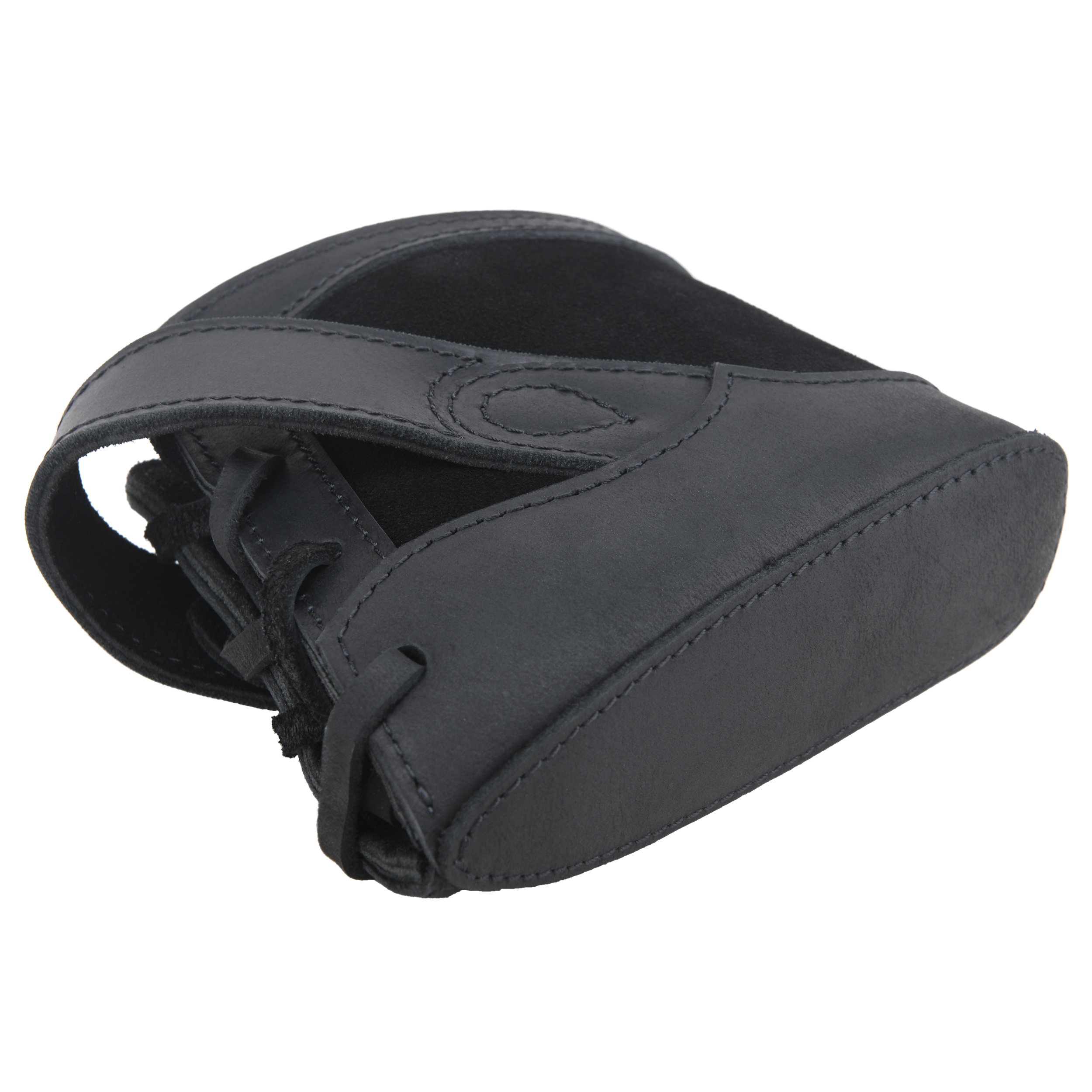 No Drill Soft Leather Rifle Recoil Pad and Shotgun Butt Stock Holster