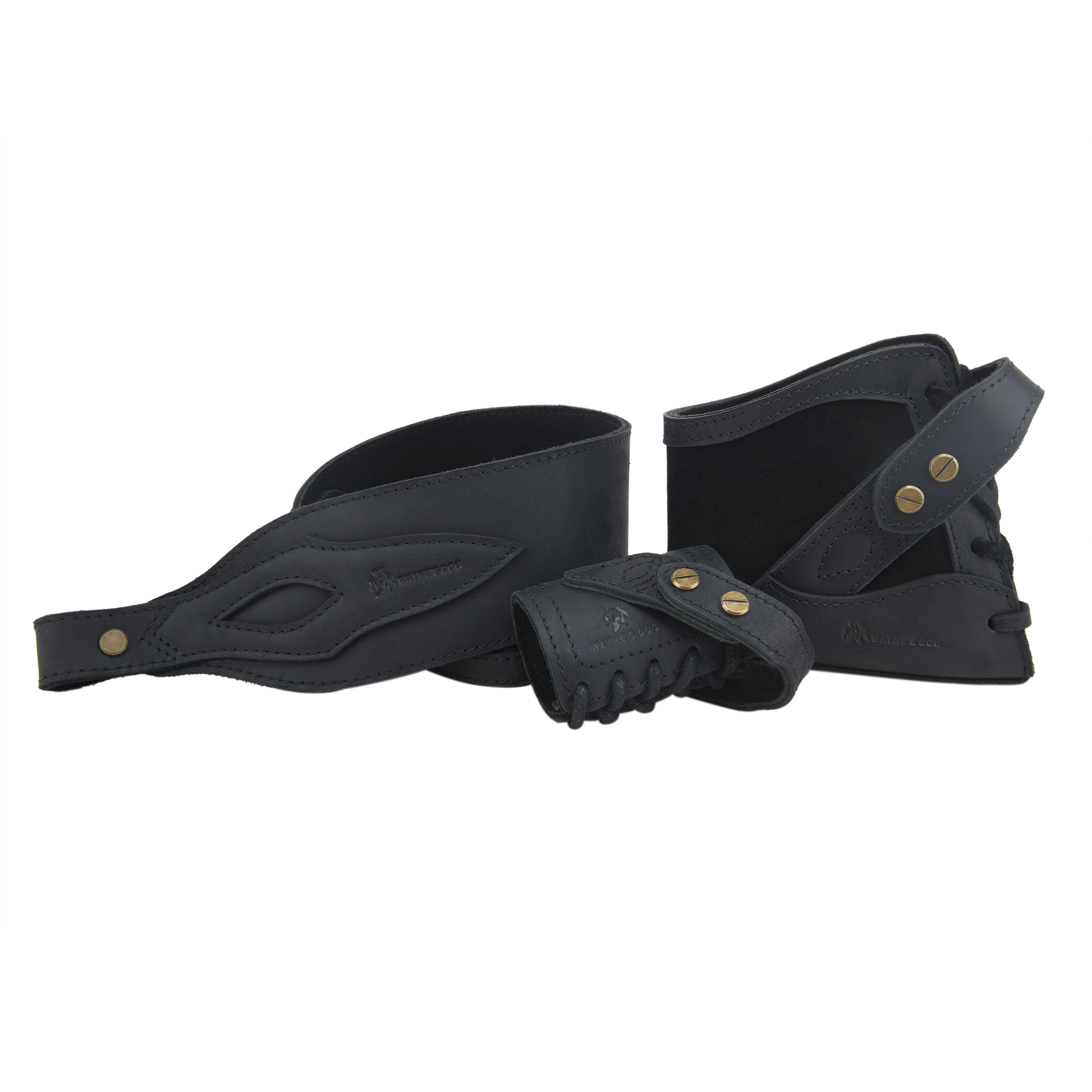 Drill-free Leather Rifle Recoil Pad, Gun Barrel Mount, Shoulder Straps