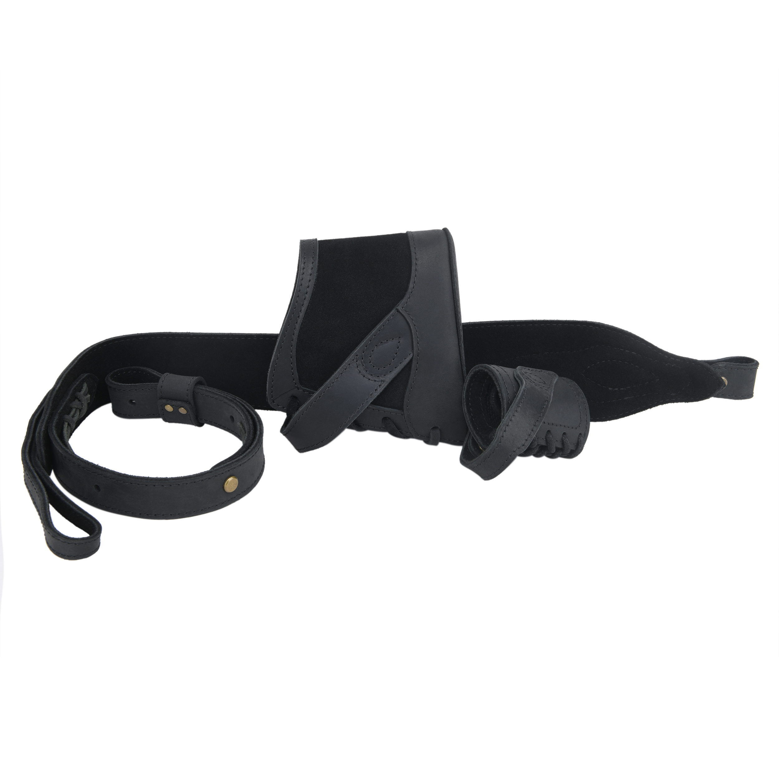 Drill-free Leather Rifle Recoil Pad, Gun Barrel Mount, Shoulder Straps