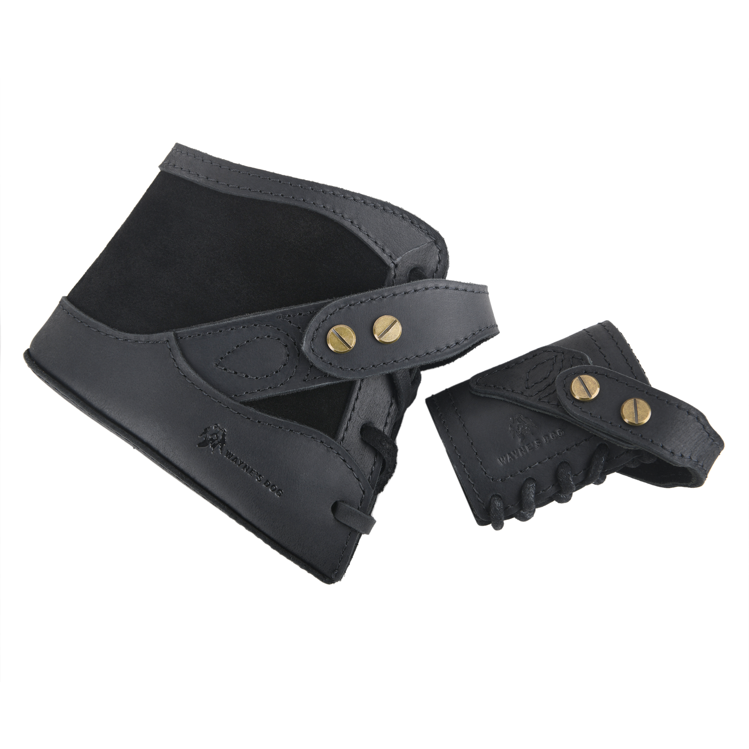 No-Drill Leather Rifle Buttstock Holder with Leather Gun Barrel Mount