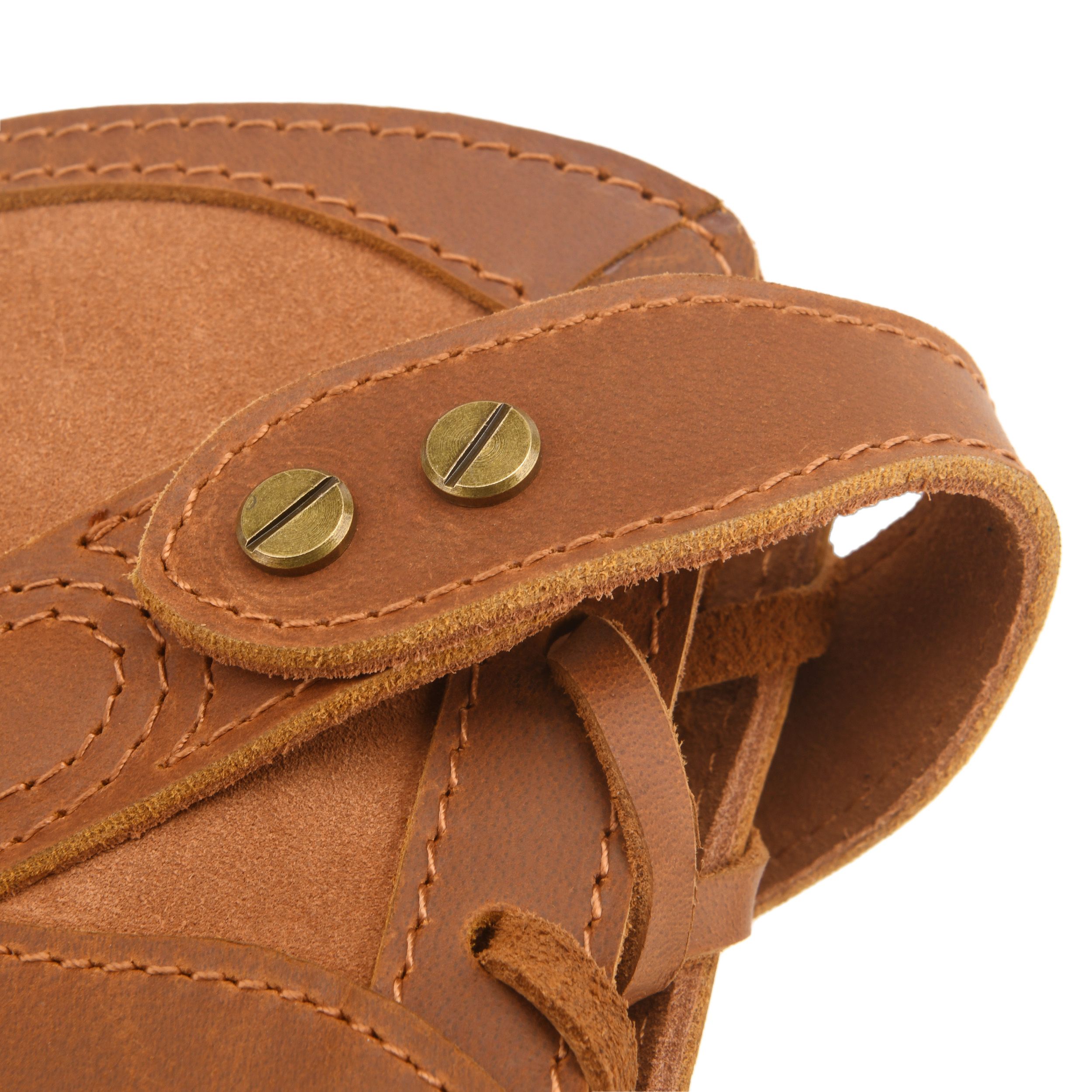 No Drill Soft Leather Rifle Recoil Pad and Shotgun Butt Stock Holster