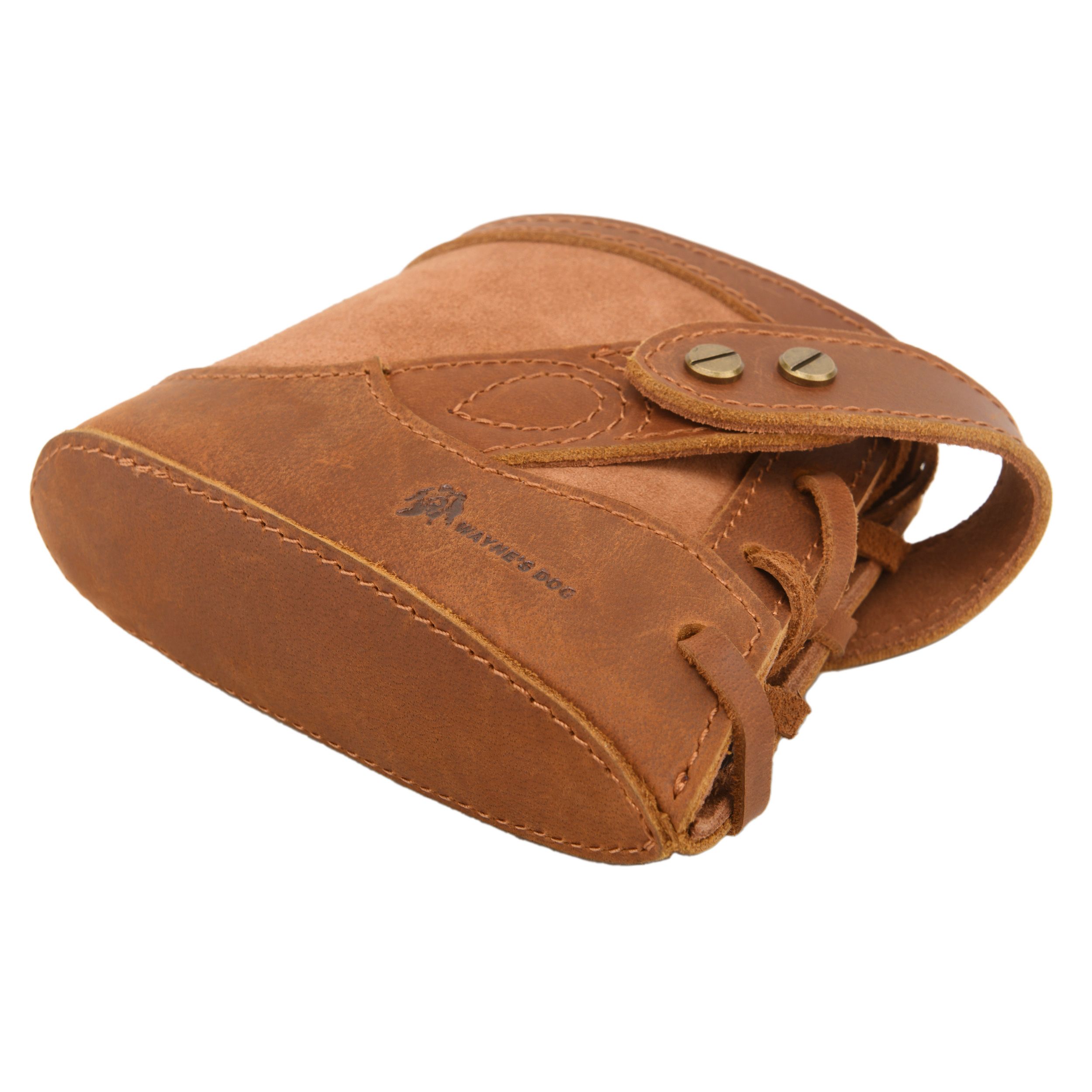 No Drill Soft Leather Rifle Recoil Pad and Shotgun Butt Stock Holster