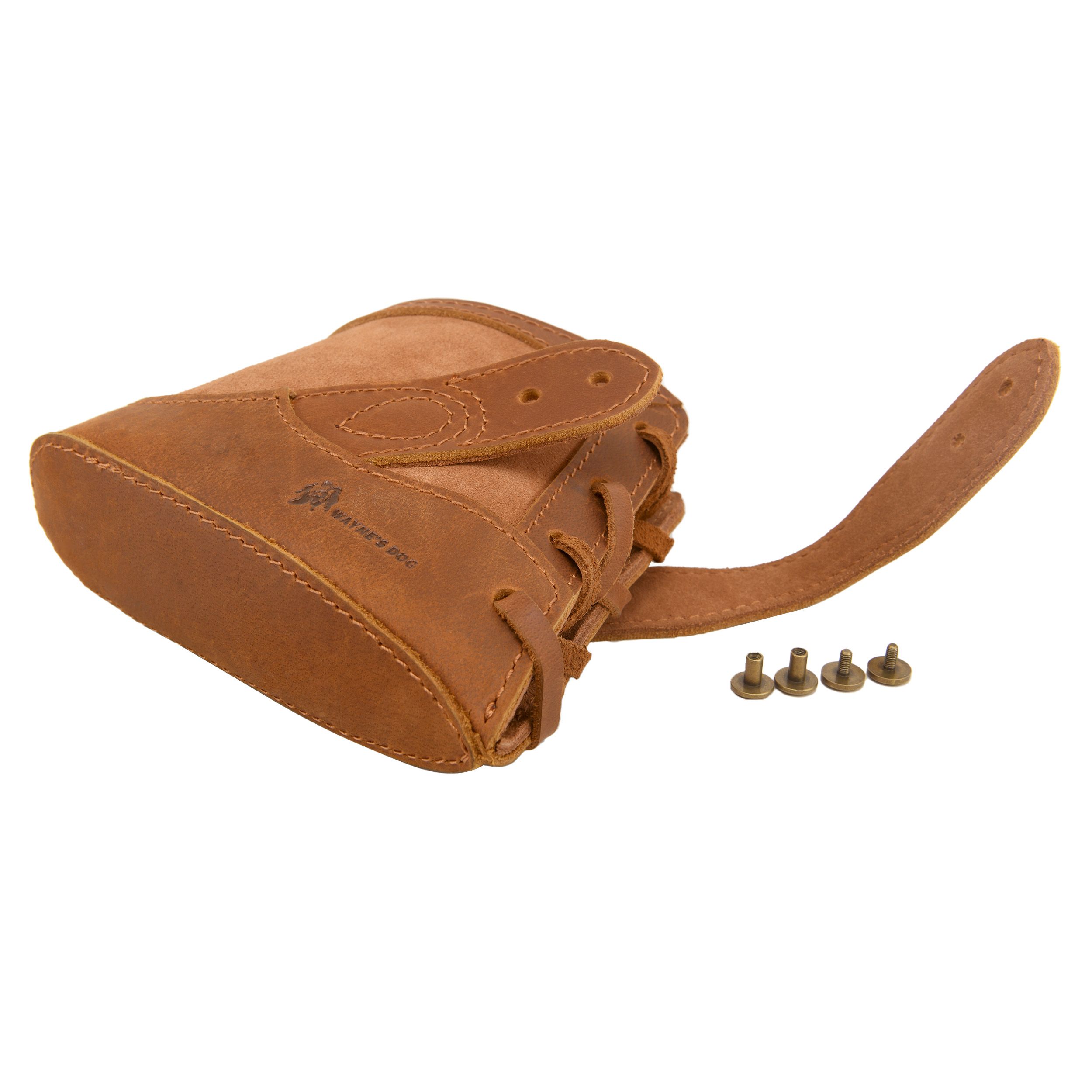 No Drill Soft Leather Rifle Recoil Pad and Shotgun Butt Stock Holster