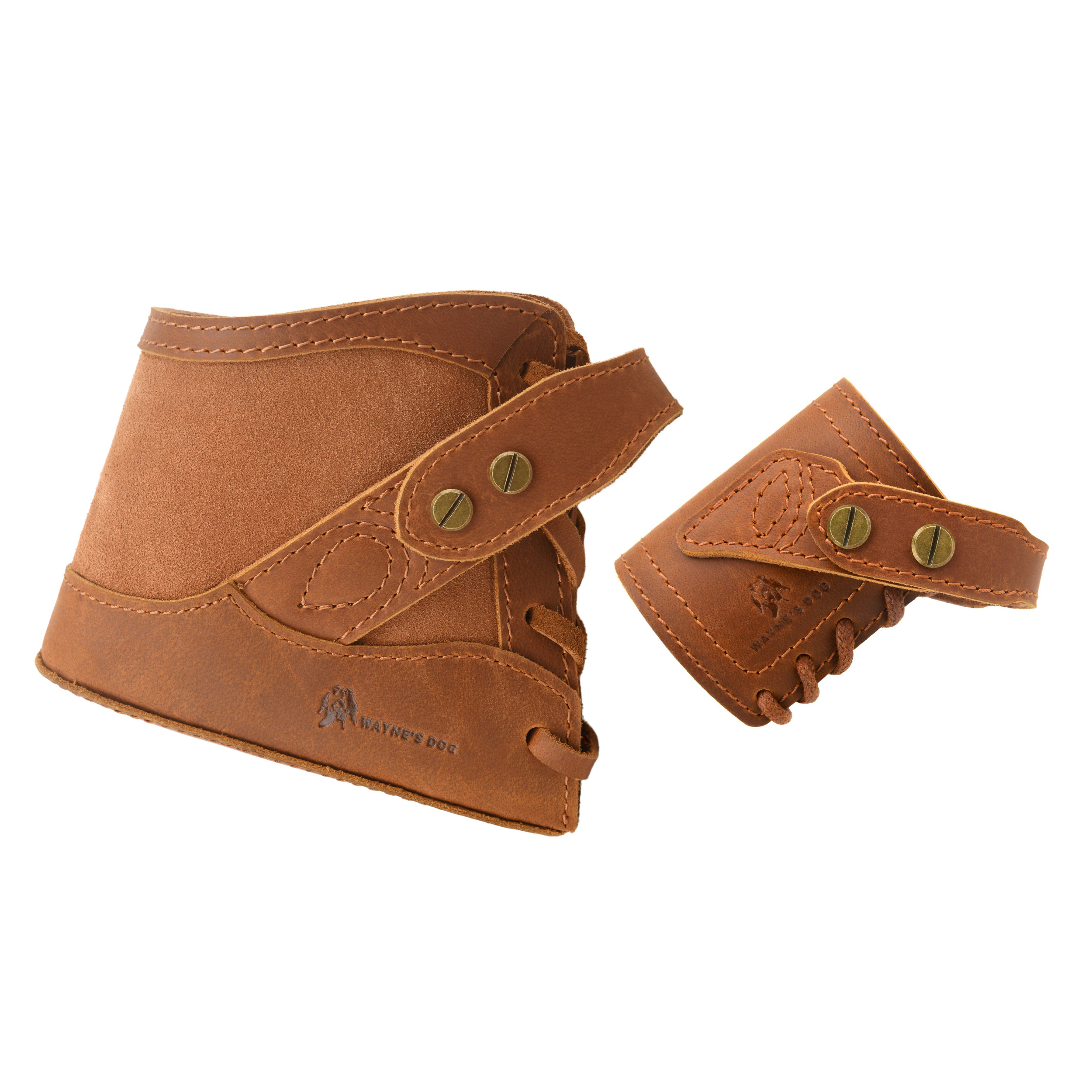 No-Drill Leather Rifle Buttstock Holder with Leather Gun Barrel Mount