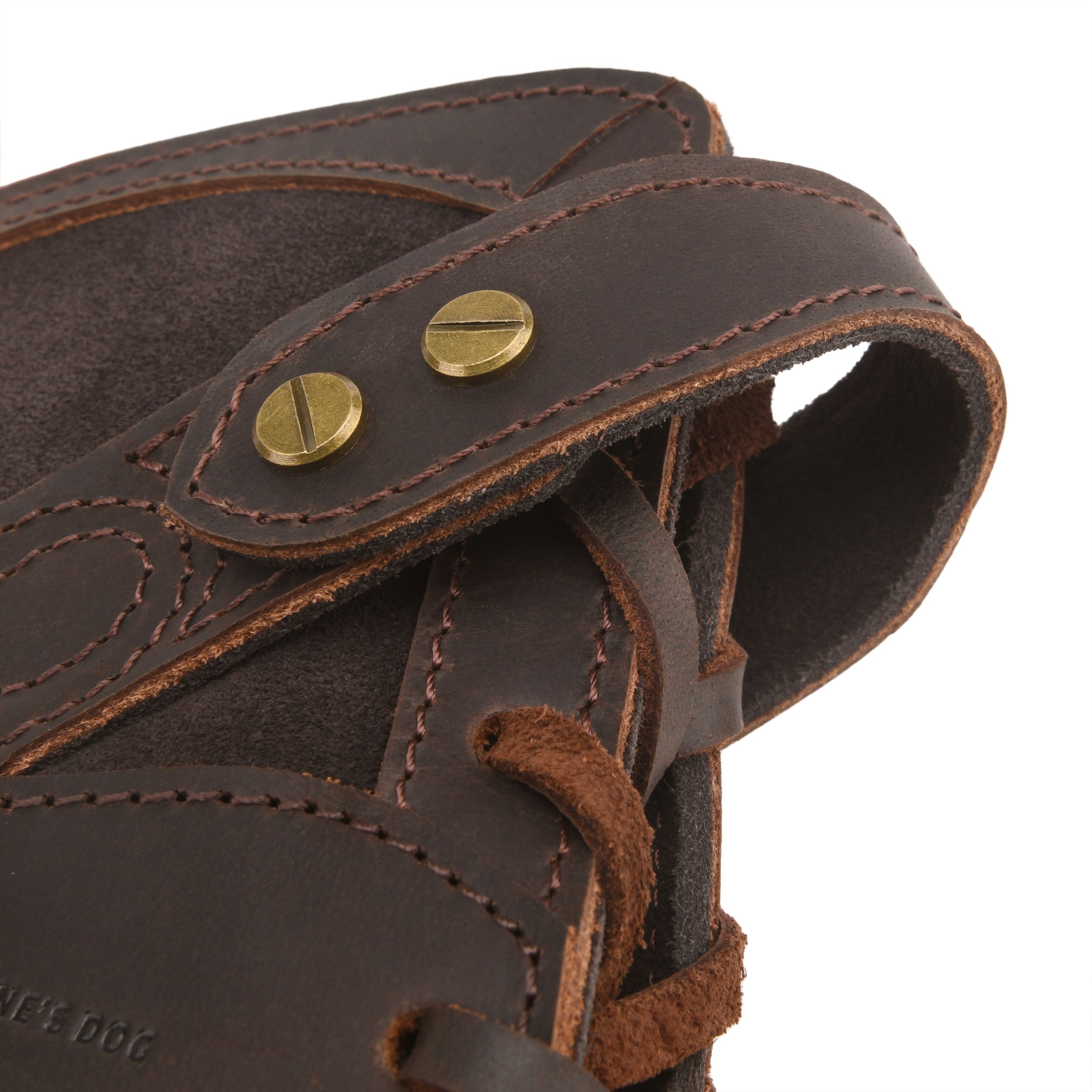 No Drill Soft Leather Rifle Recoil Pad and Shotgun Butt Stock Holster