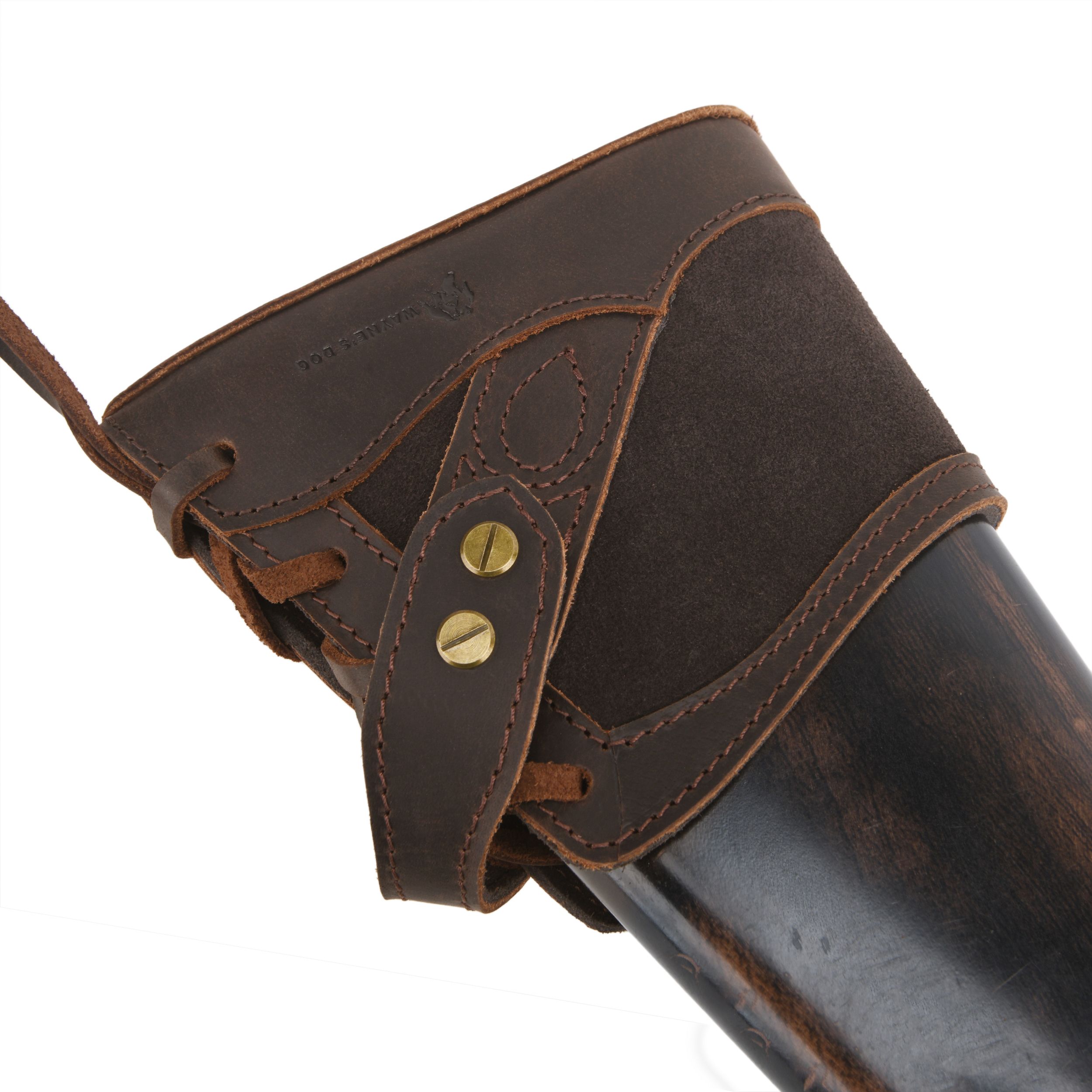 No Drill Soft Leather Rifle Recoil Pad and Shotgun Butt Stock Holster