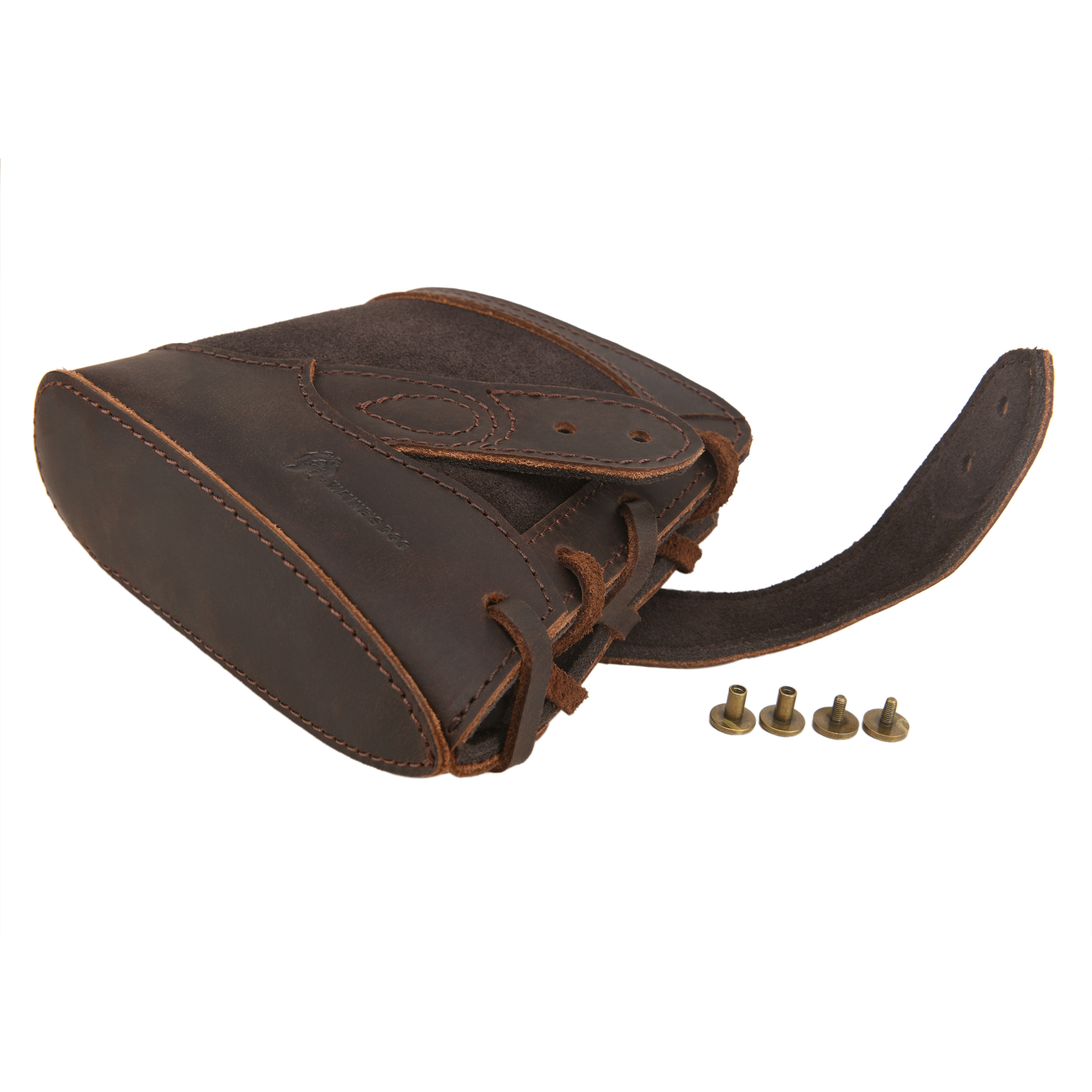 No Drill Soft Leather Rifle Recoil Pad and Shotgun Butt Stock Holster