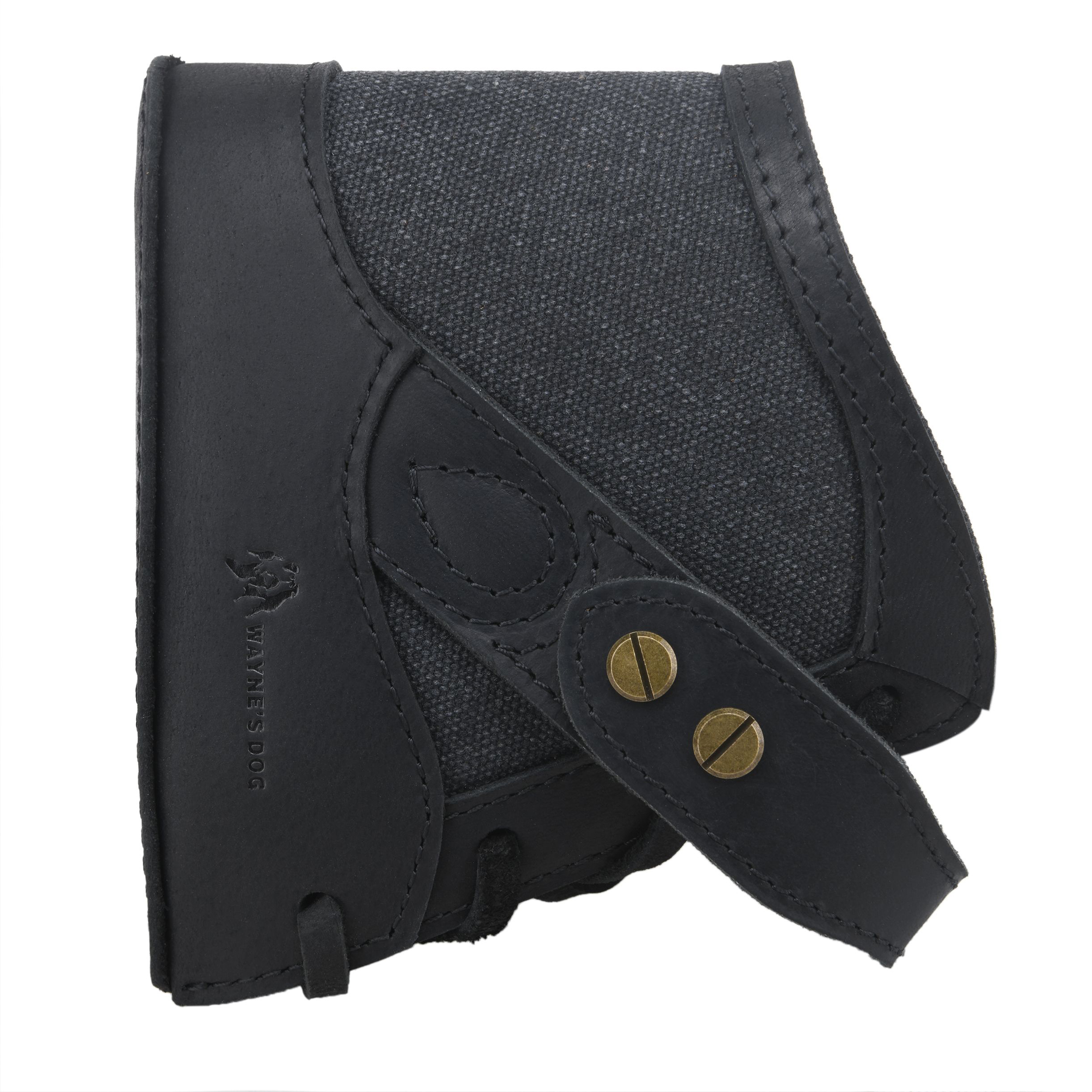 Canvas Leather Gun Buttstock Recoil Pad for Shotgun and Rifle No-Drill