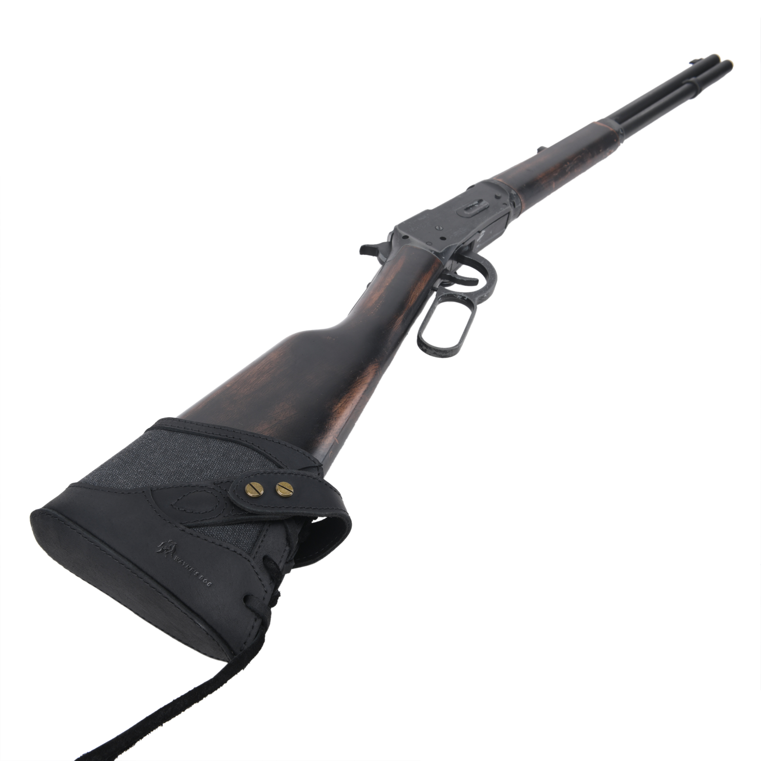 Canvas Leather Gun Buttstock Recoil Pad for Shotgun and Rifle No-Drill