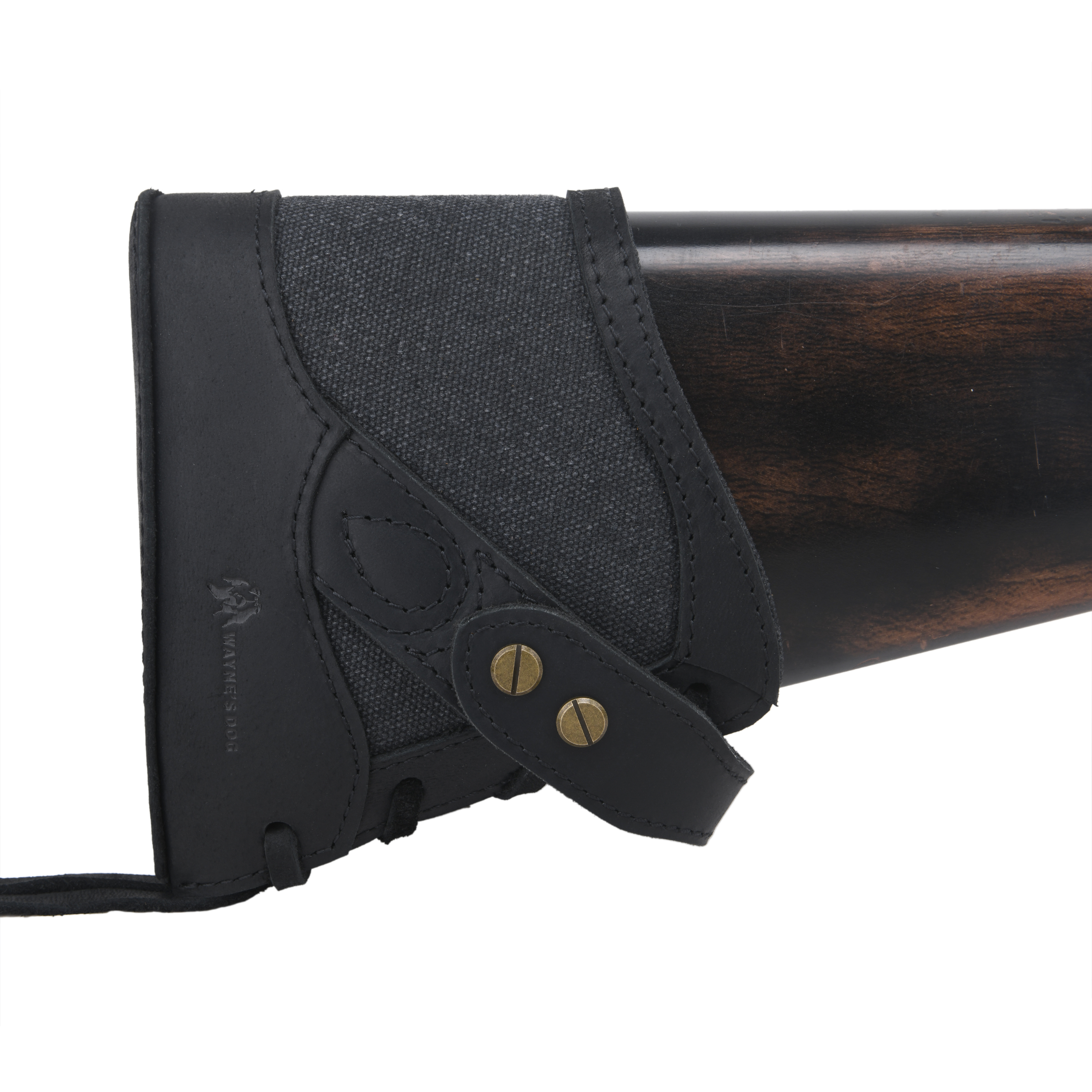 Canvas Leather Gun Buttstock Recoil Pad for Shotgun and Rifle No-Drill