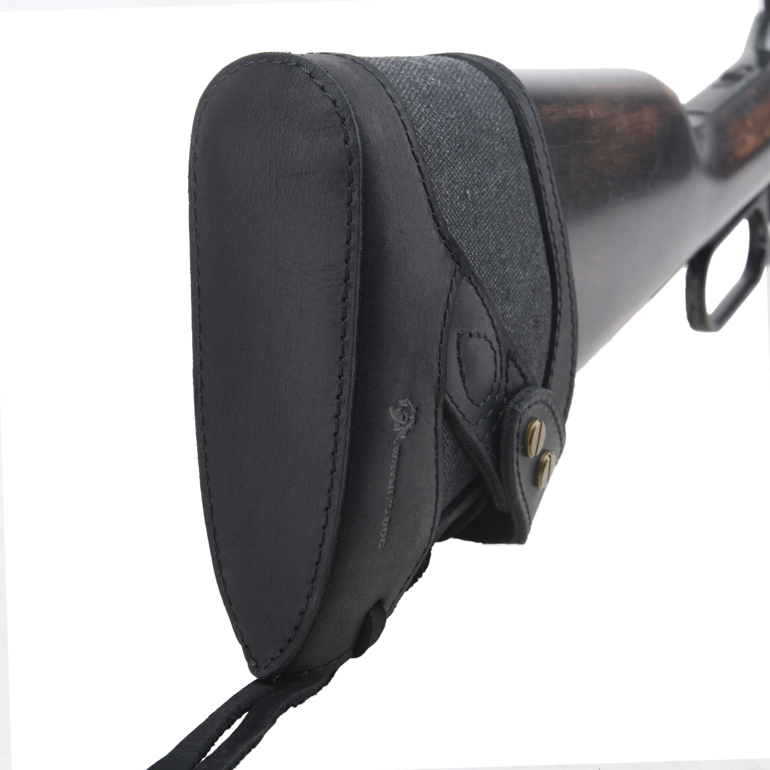 Canvas Leather Gun Buttstock Recoil Pad for Shotgun and Rifle No-Drill