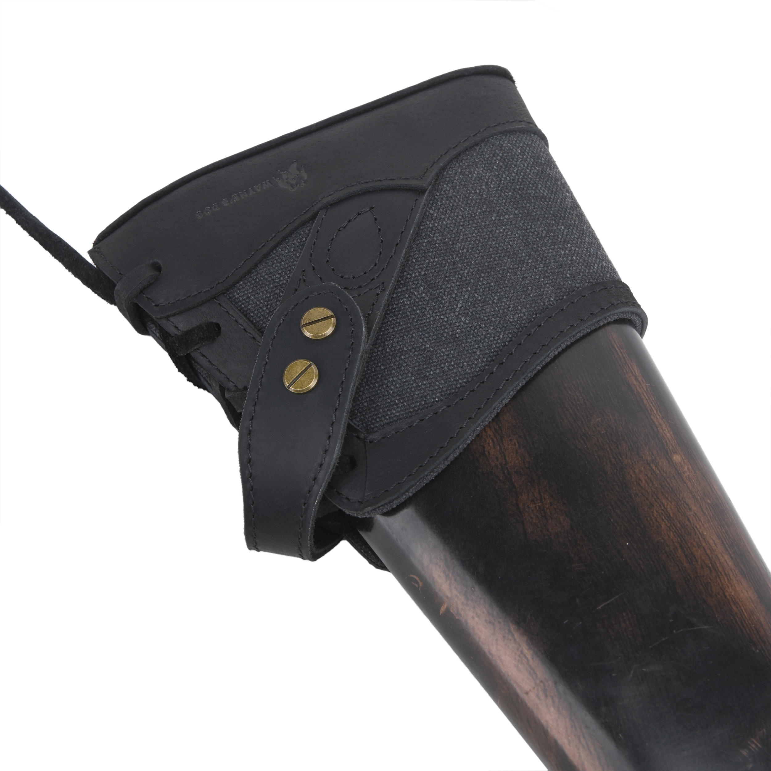 Canvas Leather Gun Buttstock Recoil Pad for Shotgun and Rifle No-Drill