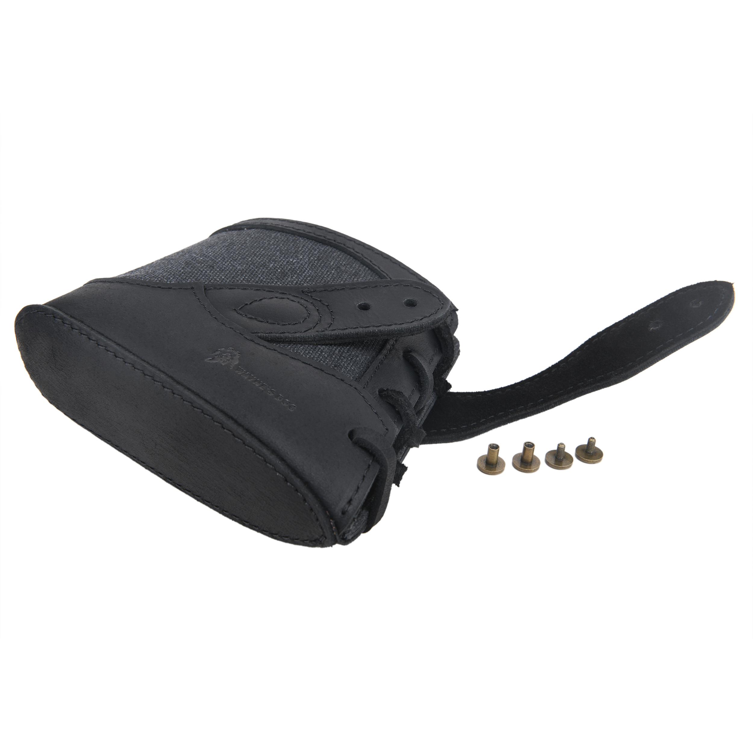 Canvas Leather Gun Buttstock Recoil Pad for Shotgun and Rifle No-Drill