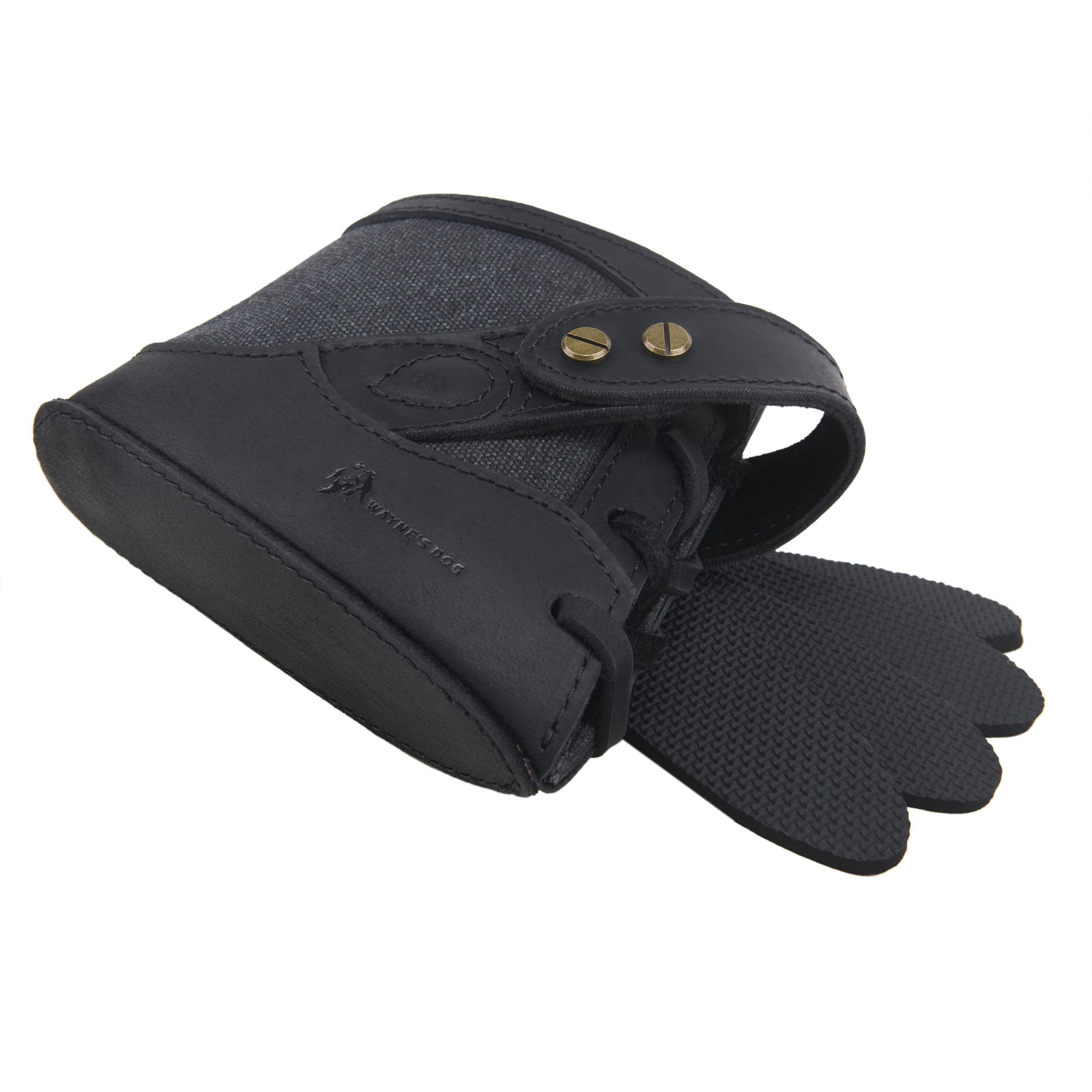 Canvas Leather Gun Buttstock Recoil Pad for Shotgun and Rifle No-Drill