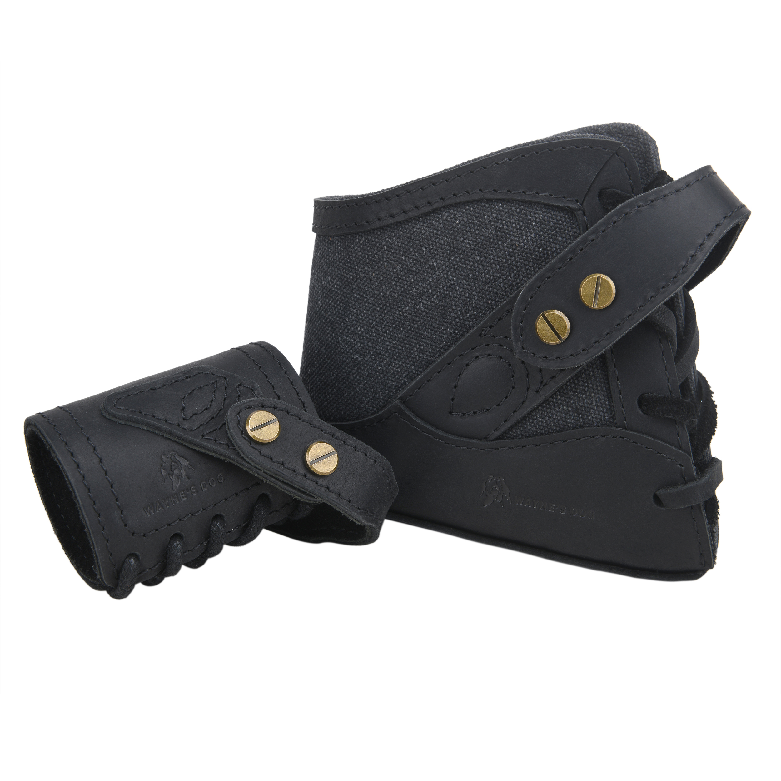 No Drill Suit Leather Rifle Recoil Pad Stock with Barrel Mount Cover