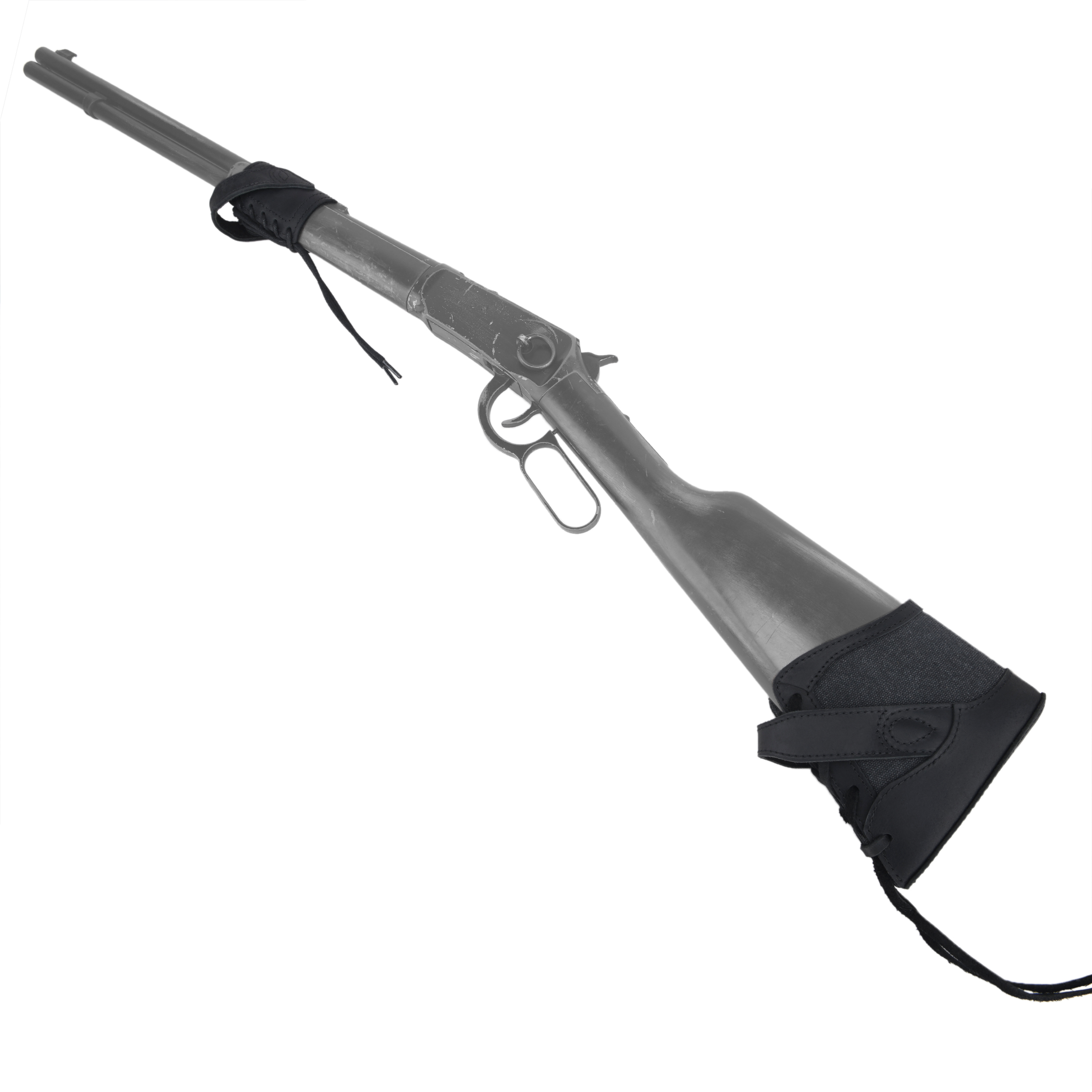 No Drill Suit Leather Rifle Recoil Pad Stock with Barrel Mount Cover