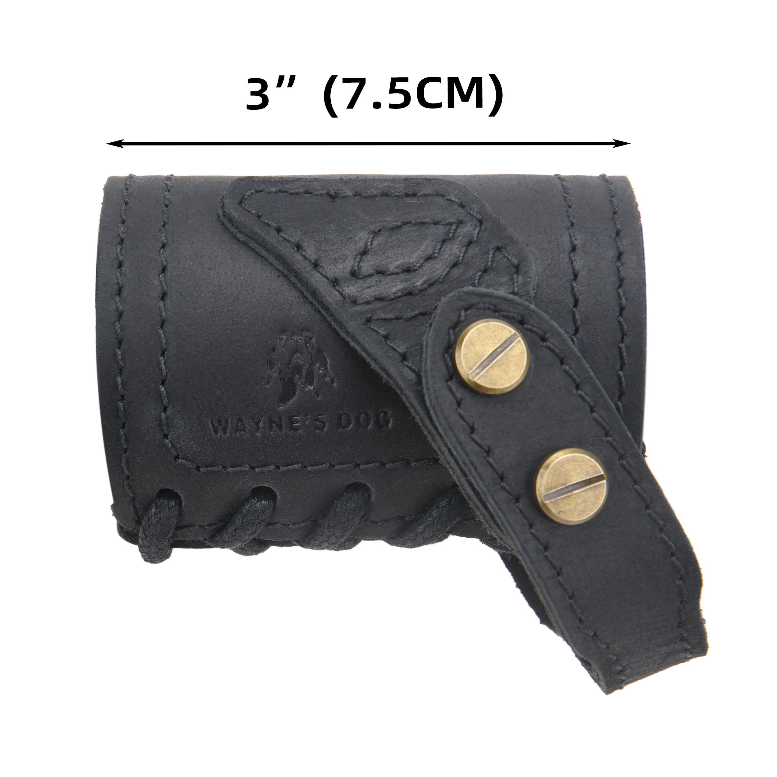 No Drill Leather Canvas Gun Recoil Pad Buttstock , Gun Barrel Mount with Shoulder Sling