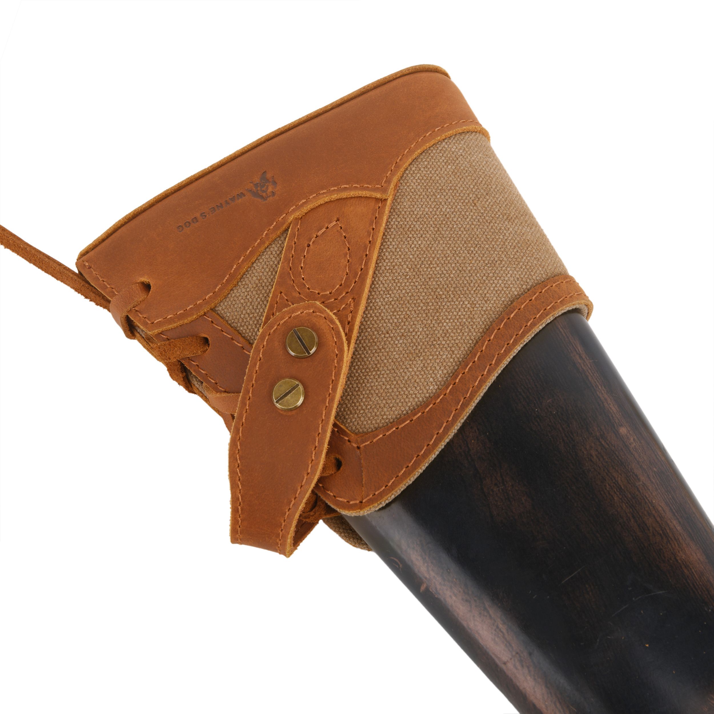 Canvas Leather Gun Buttstock Recoil Pad for Shotgun and Rifle No-Drill