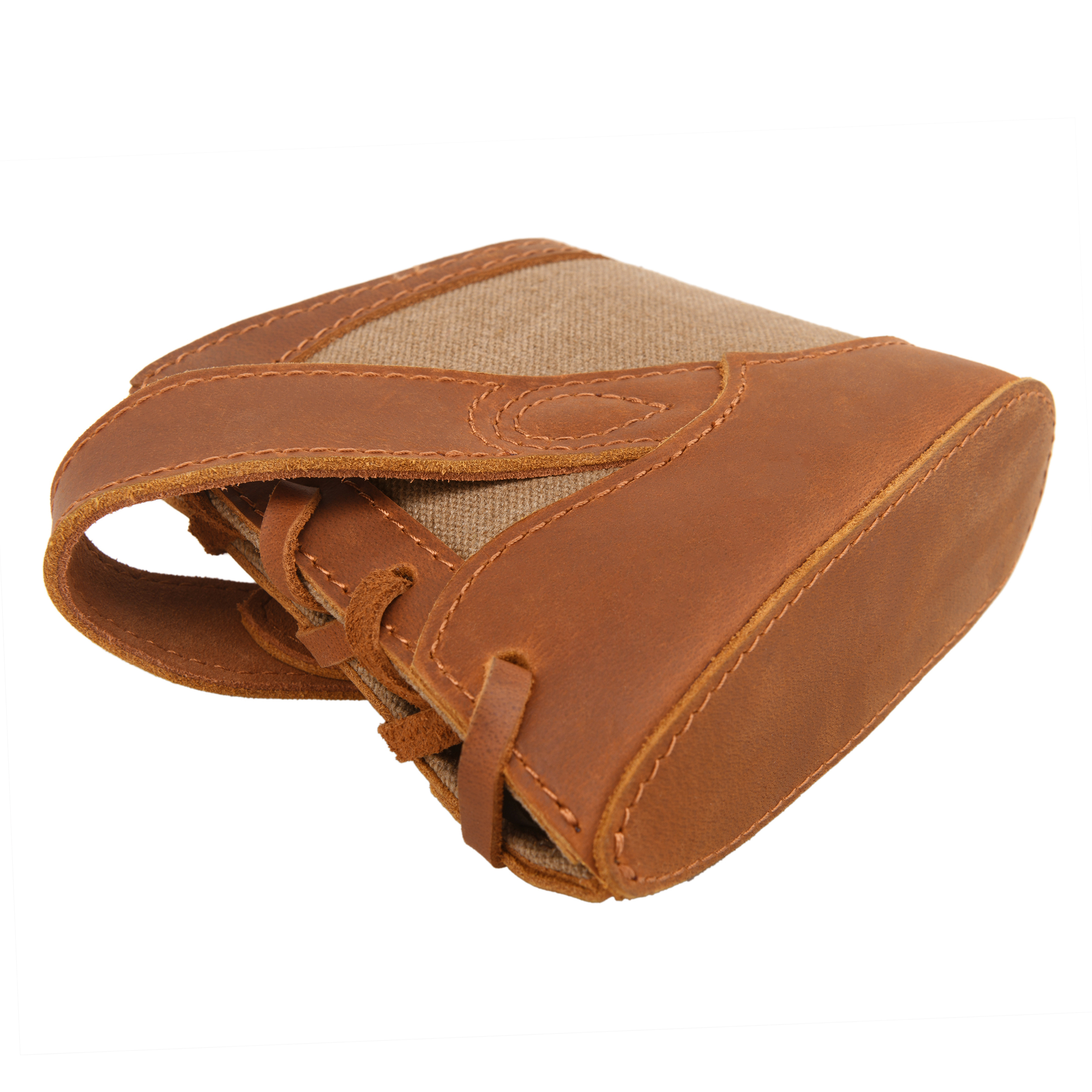 Canvas Leather Gun Buttstock Recoil Pad for Shotgun and Rifle No-Drill