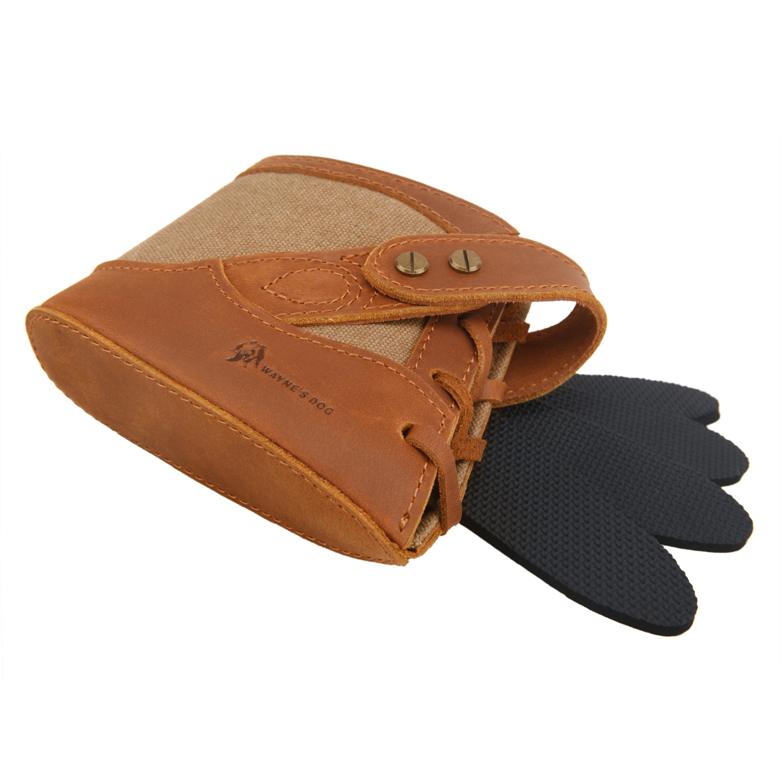 Canvas Leather Gun Buttstock Recoil Pad for Shotgun and Rifle No-Drill