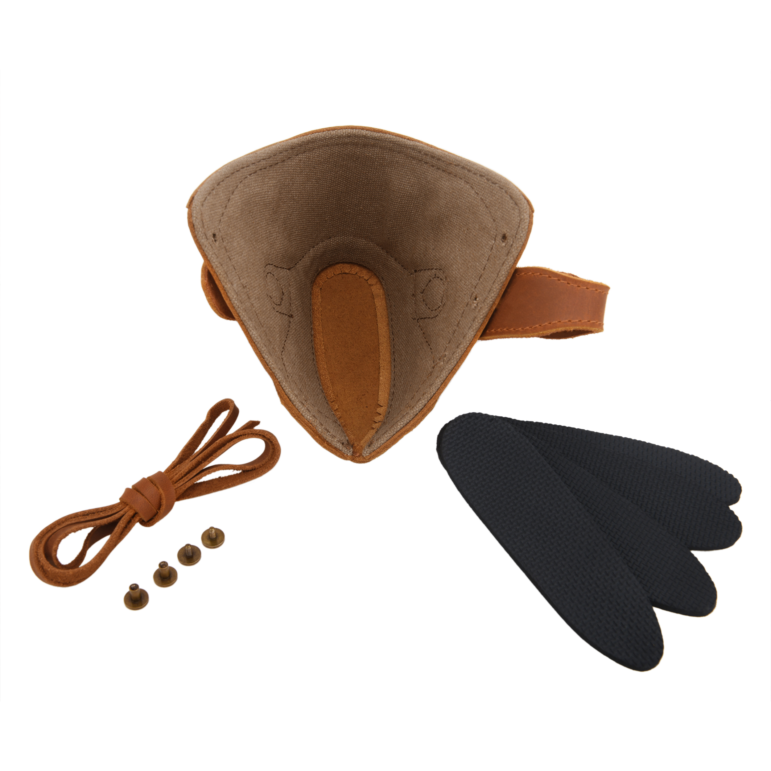 Canvas Leather Gun Buttstock Recoil Pad for Shotgun and Rifle No-Drill