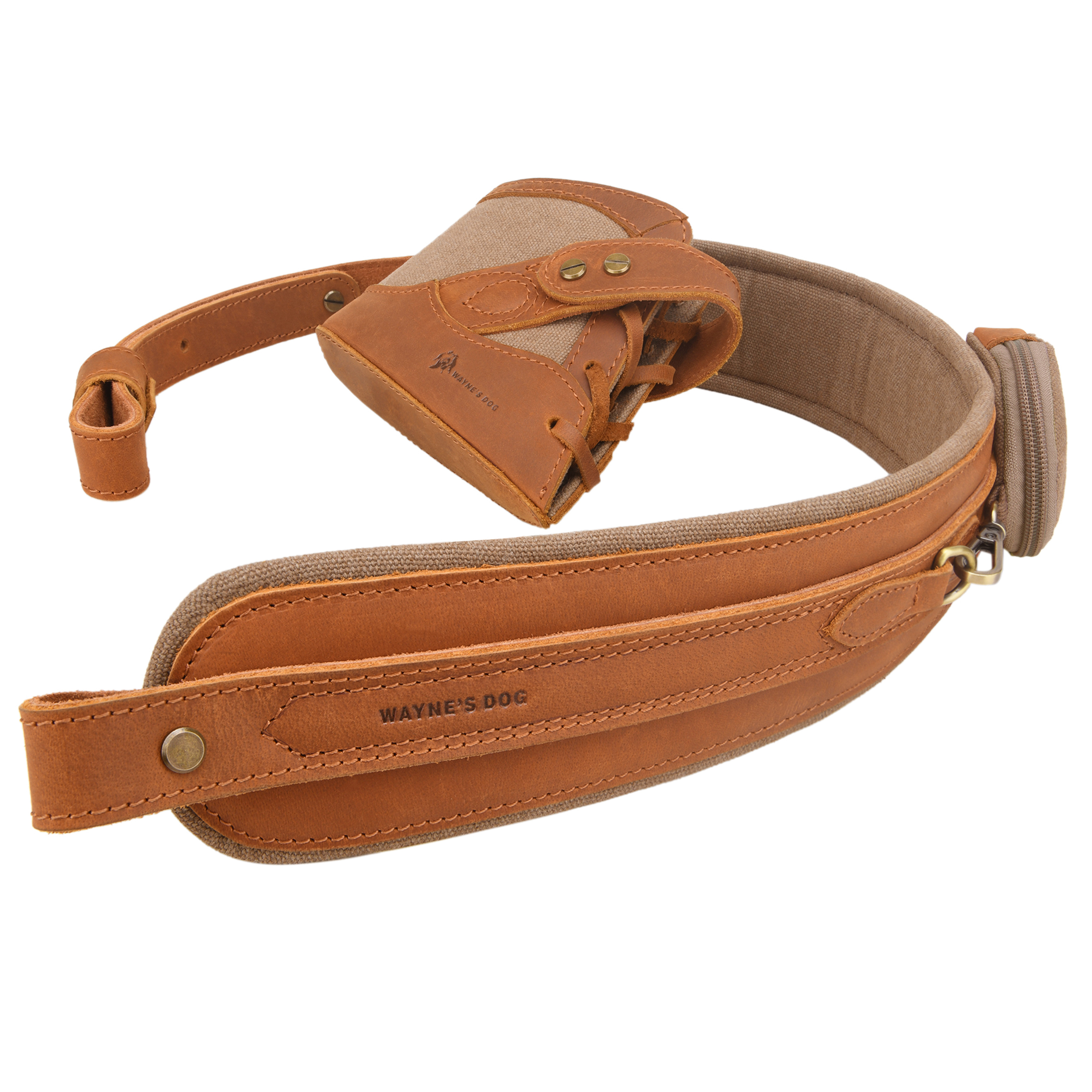 Vintage Canvas Leather Rifle Butt Recoil Pad, Gun Carry Sling Shoulder Strap Set