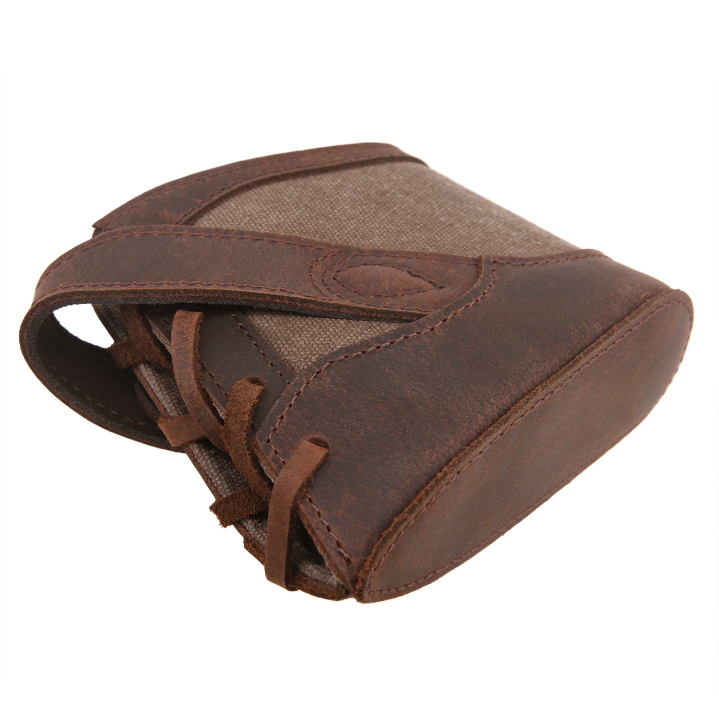 Canvas Leather Gun Buttstock Recoil Pad for Shotgun and Rifle No-Drill