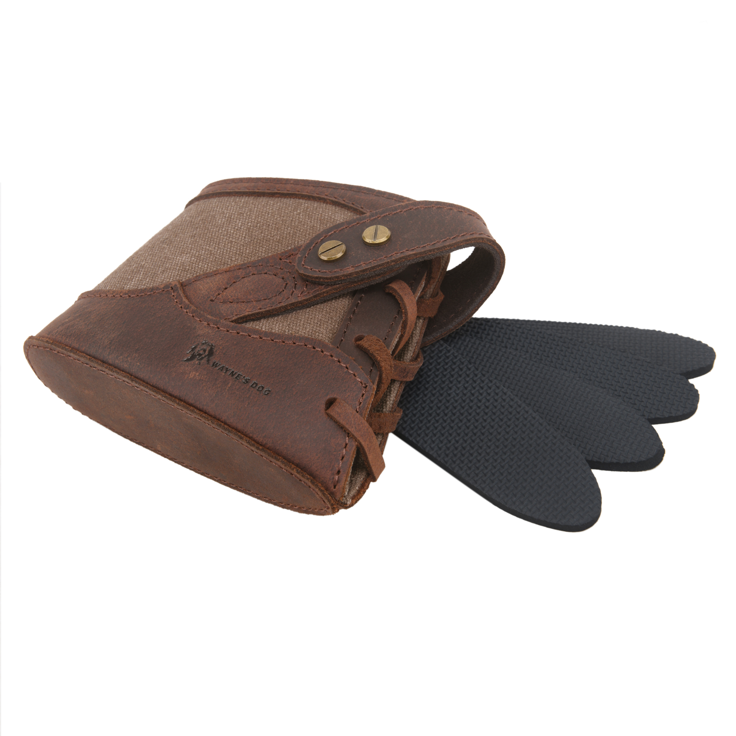 Canvas Leather Gun Buttstock Recoil Pad for Shotgun and Rifle No-Drill