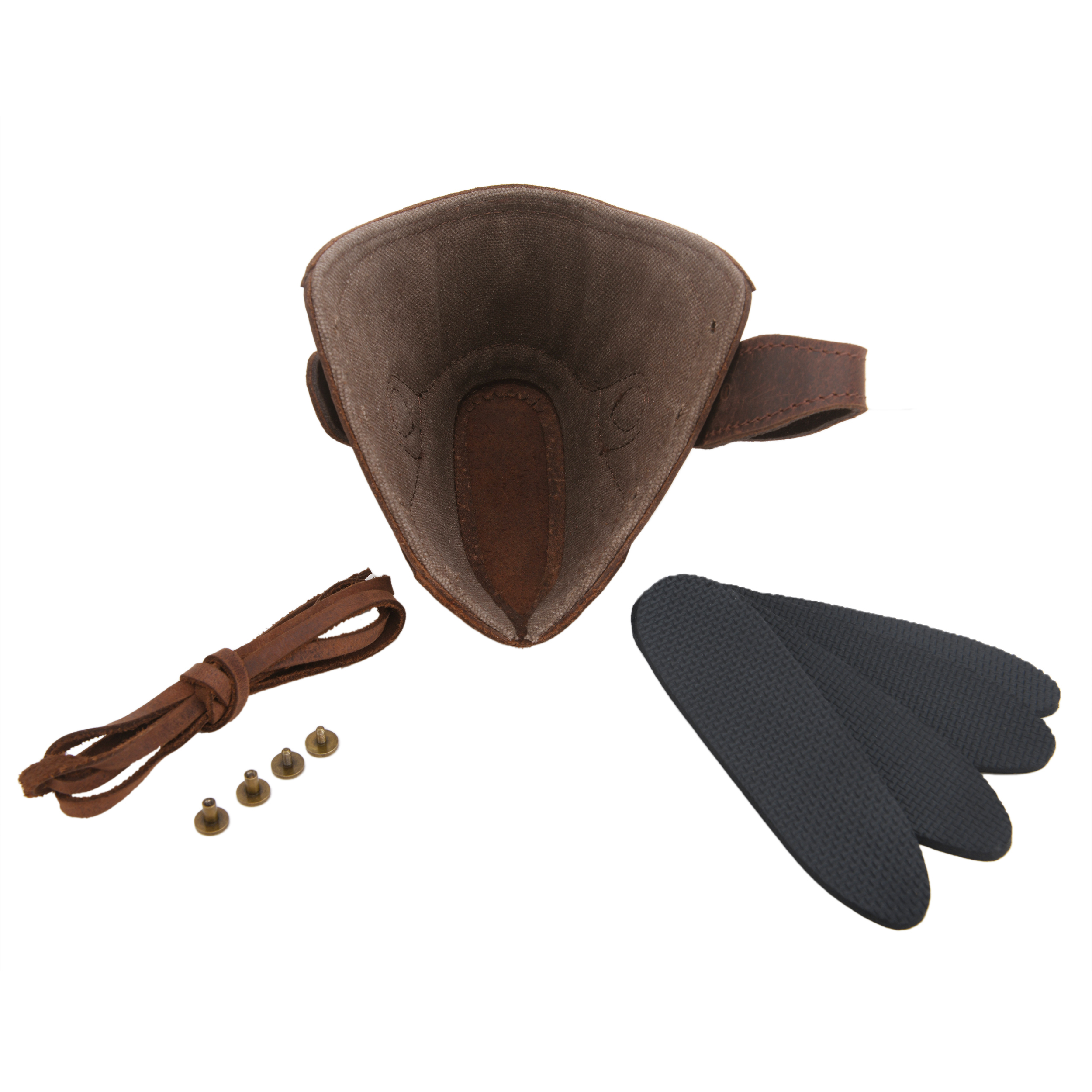 Canvas Leather Gun Buttstock Recoil Pad for Shotgun and Rifle No-Drill