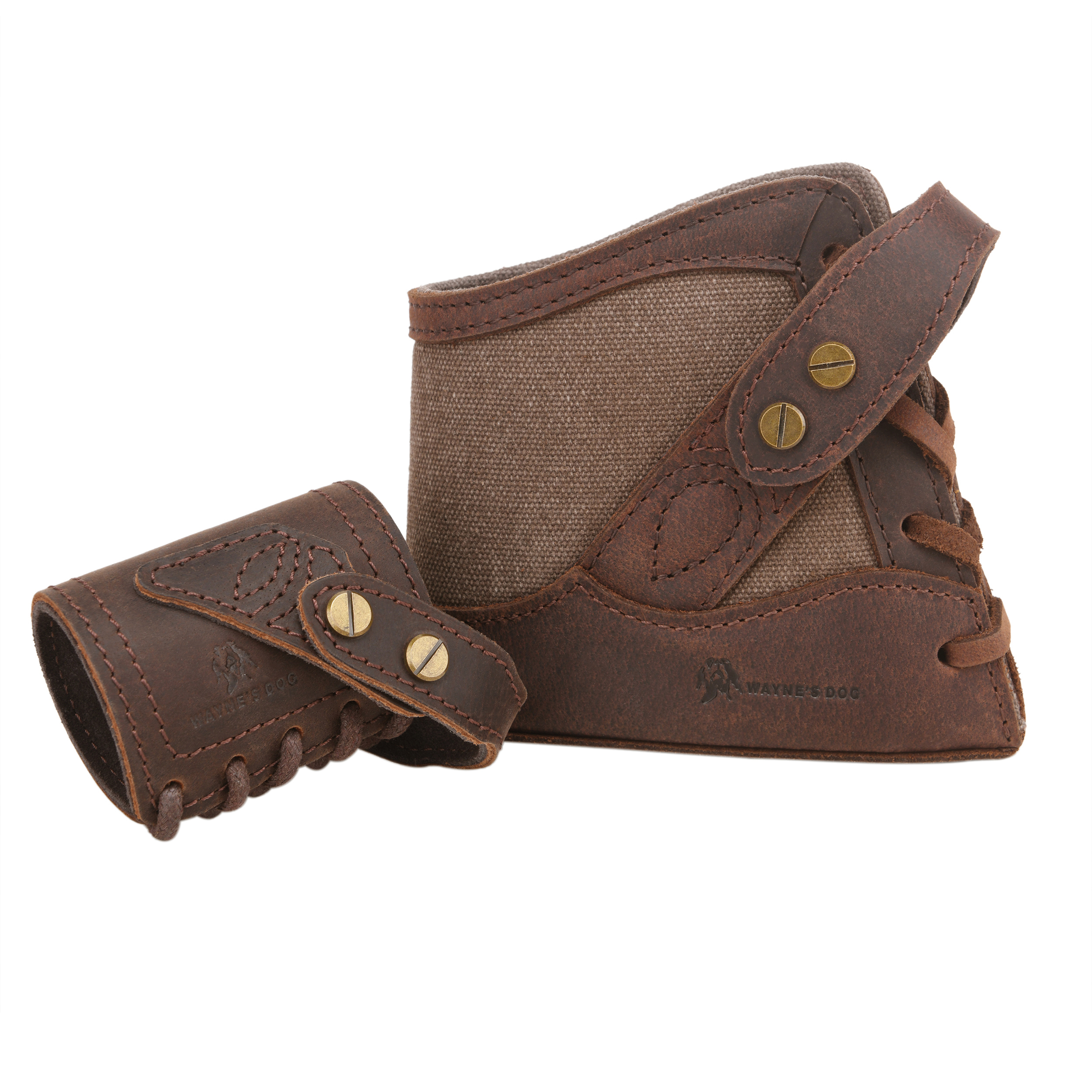 No Drill Suit Leather Rifle Recoil Pad Stock with Barrel Mount Cover