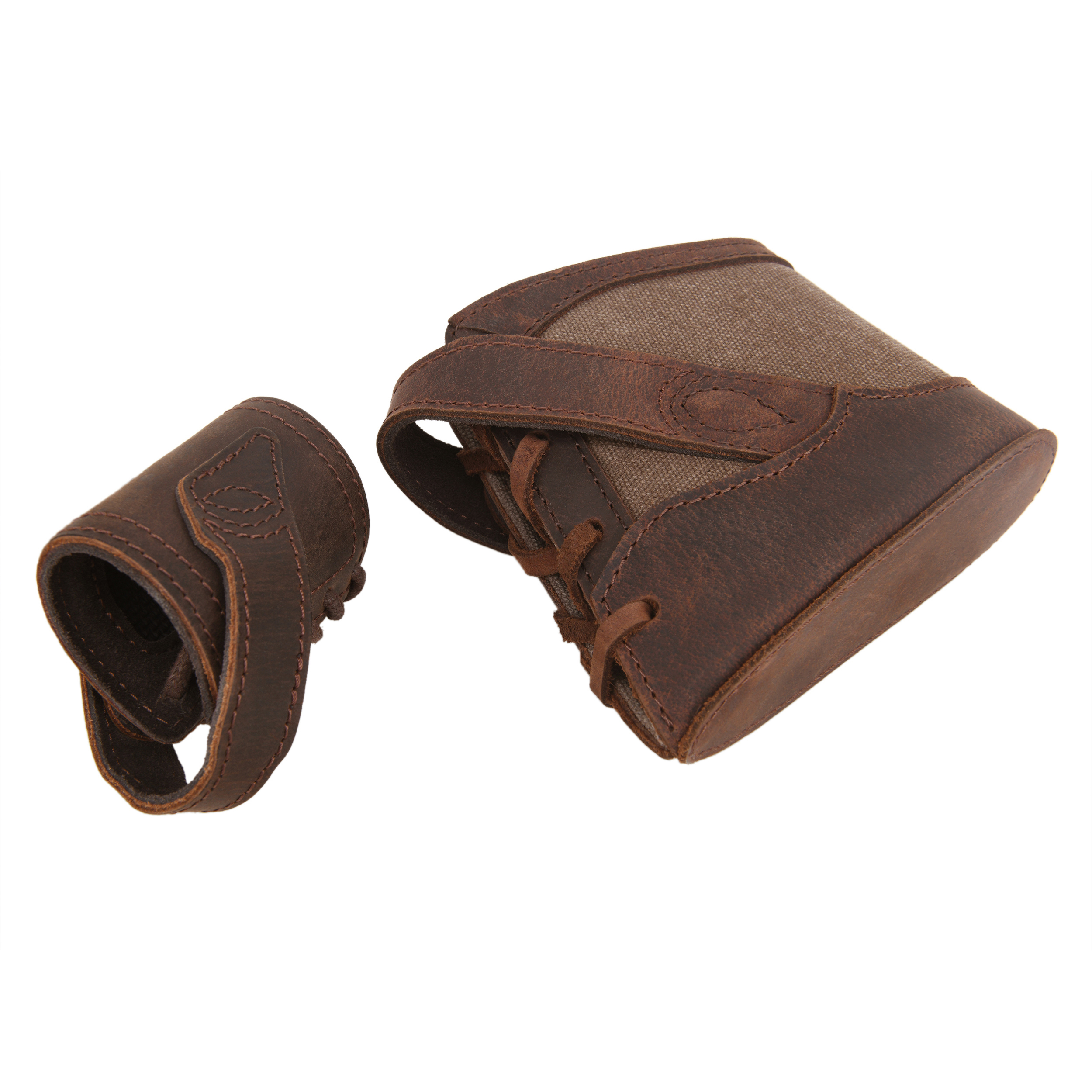 No Drill Suit Leather Rifle Recoil Pad Stock with Barrel Mount Cover