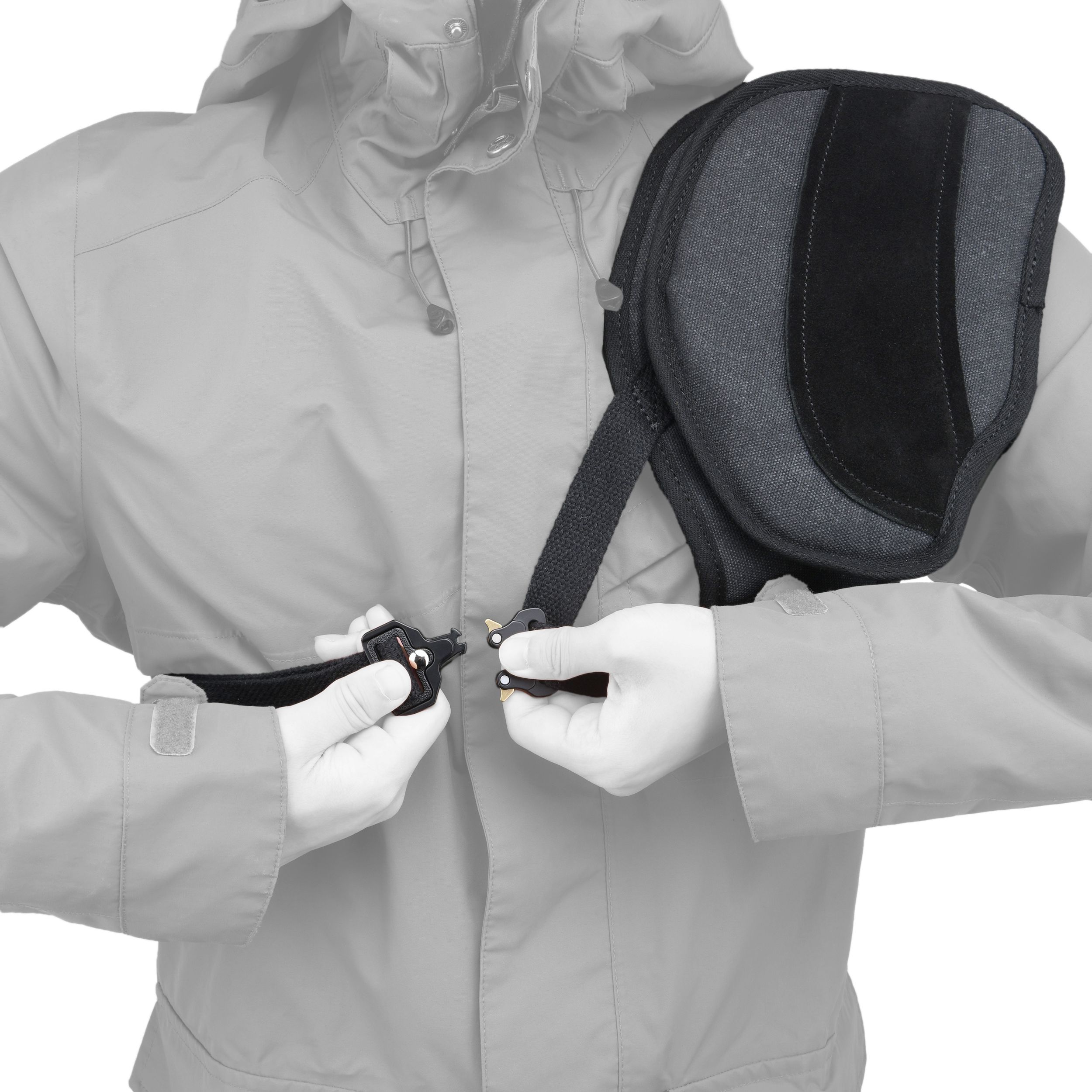 Shooting Recoil Field Shield, Suede Leather Canvas Shoulder Recoil Pad