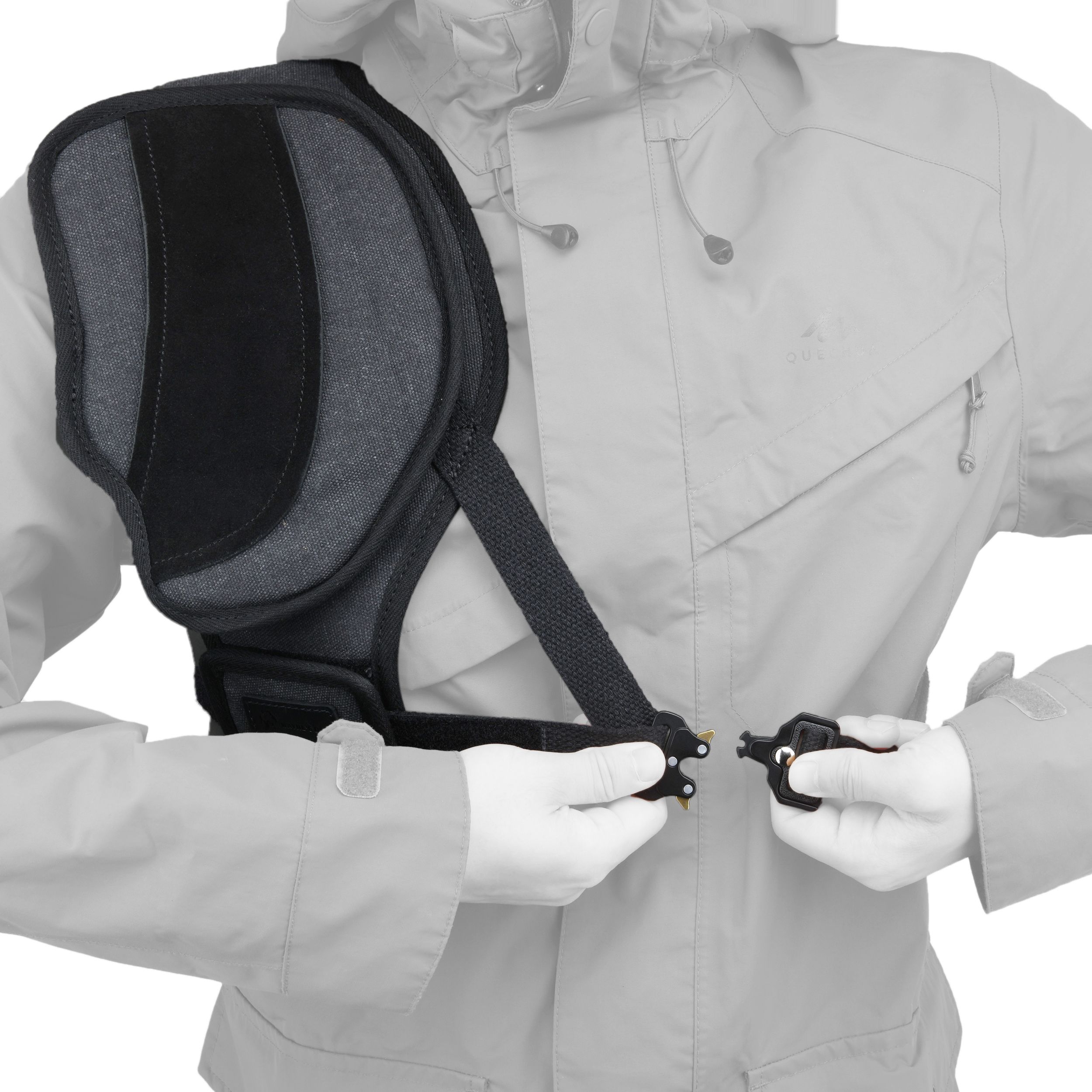 Shooting Recoil Field Shield, Suede Leather Canvas Shoulder Recoil Pad