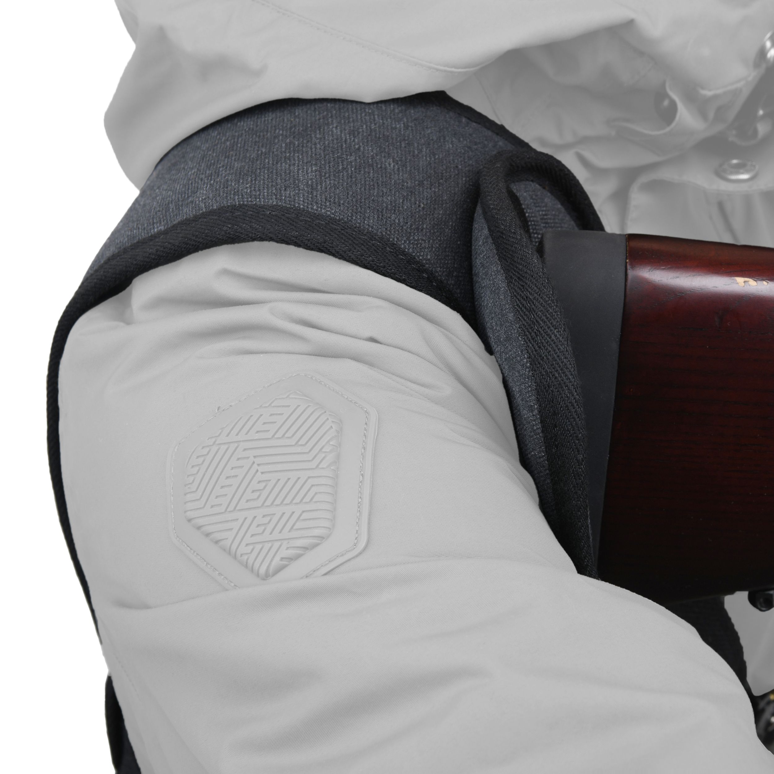 Shooting Recoil Field Shield, Suede Leather Canvas Shoulder Recoil Pad