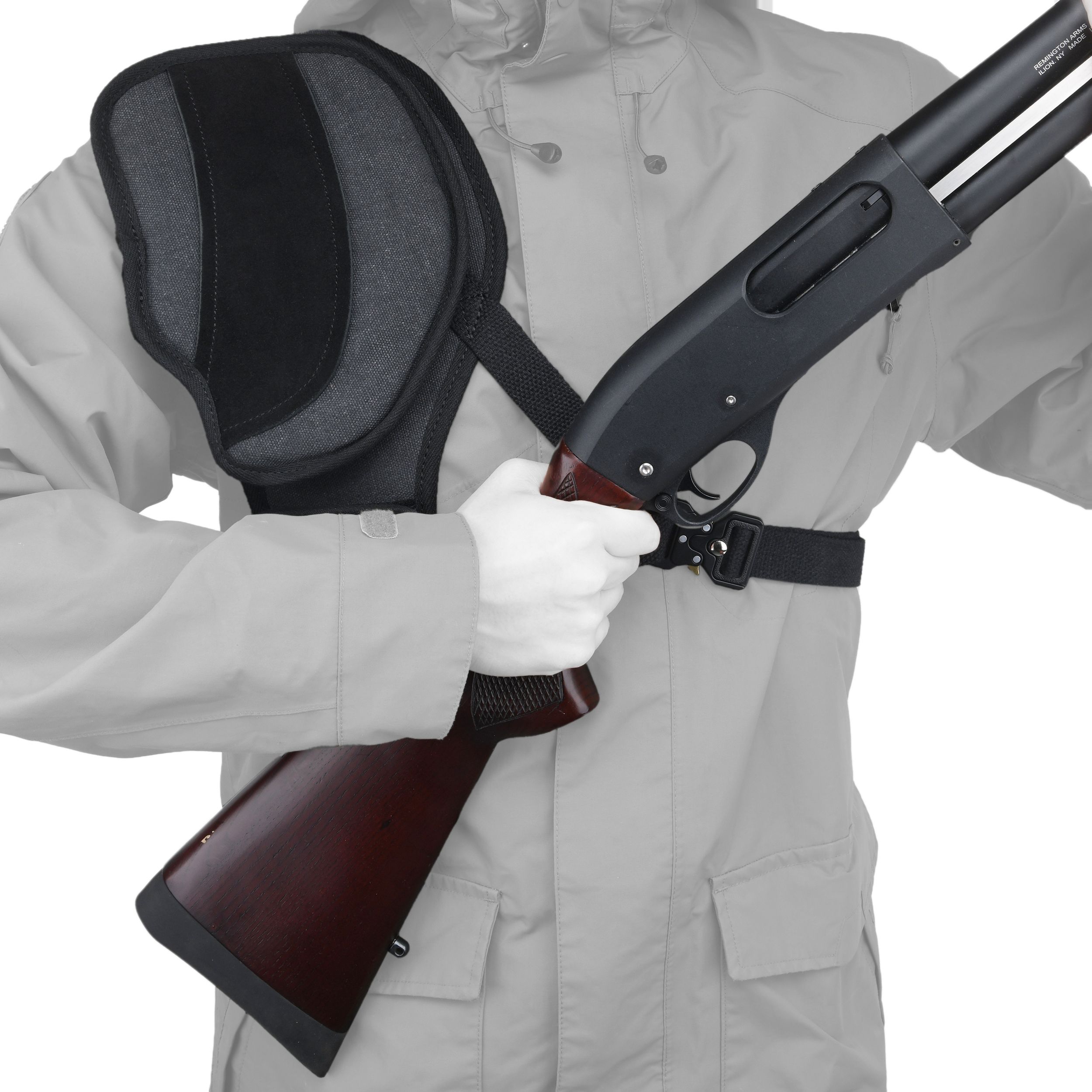 Shooting Recoil Field Shield, Suede Leather Canvas Shoulder Recoil Pad