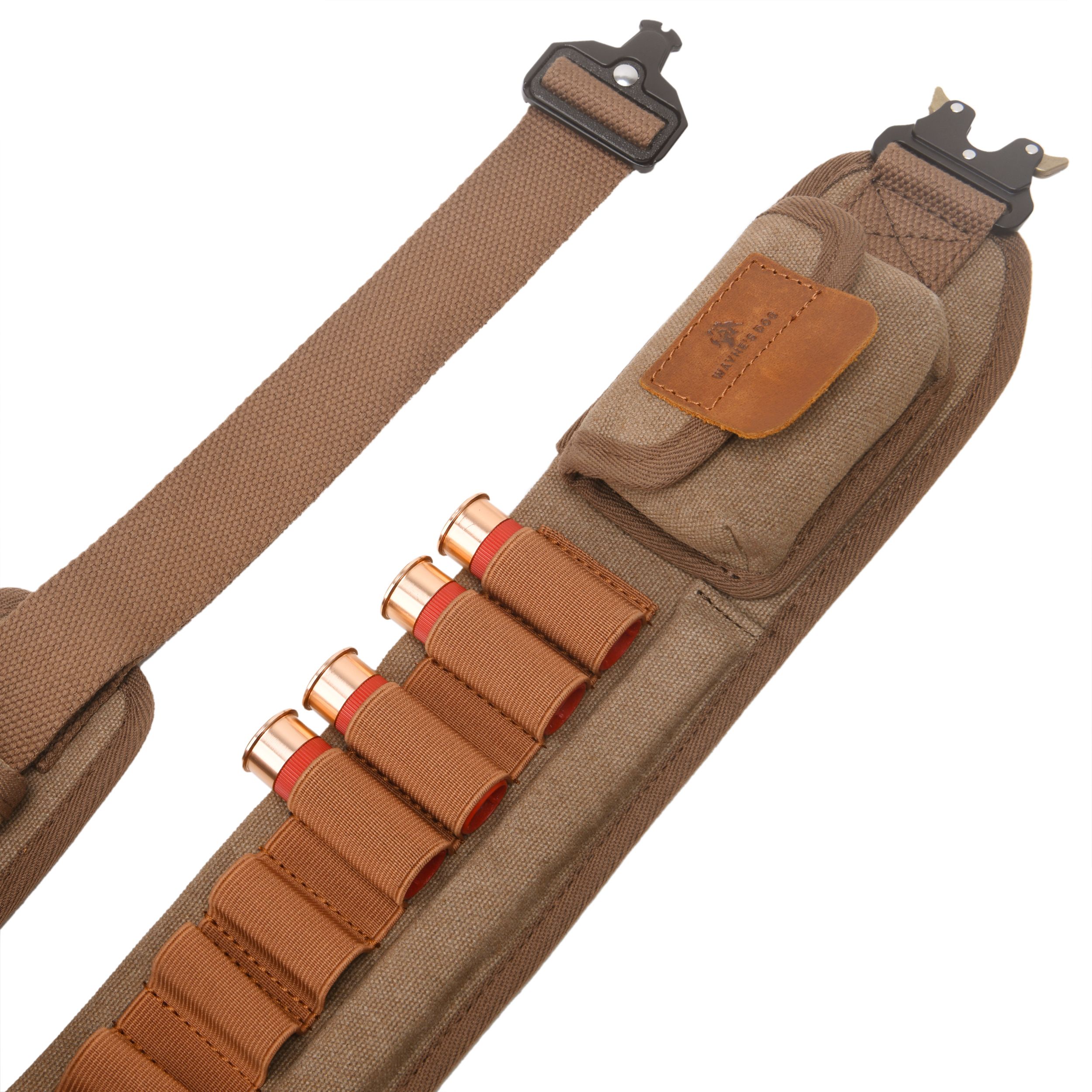 Canvas Shotgun Shell Cartridge Bandolier Belt Holder