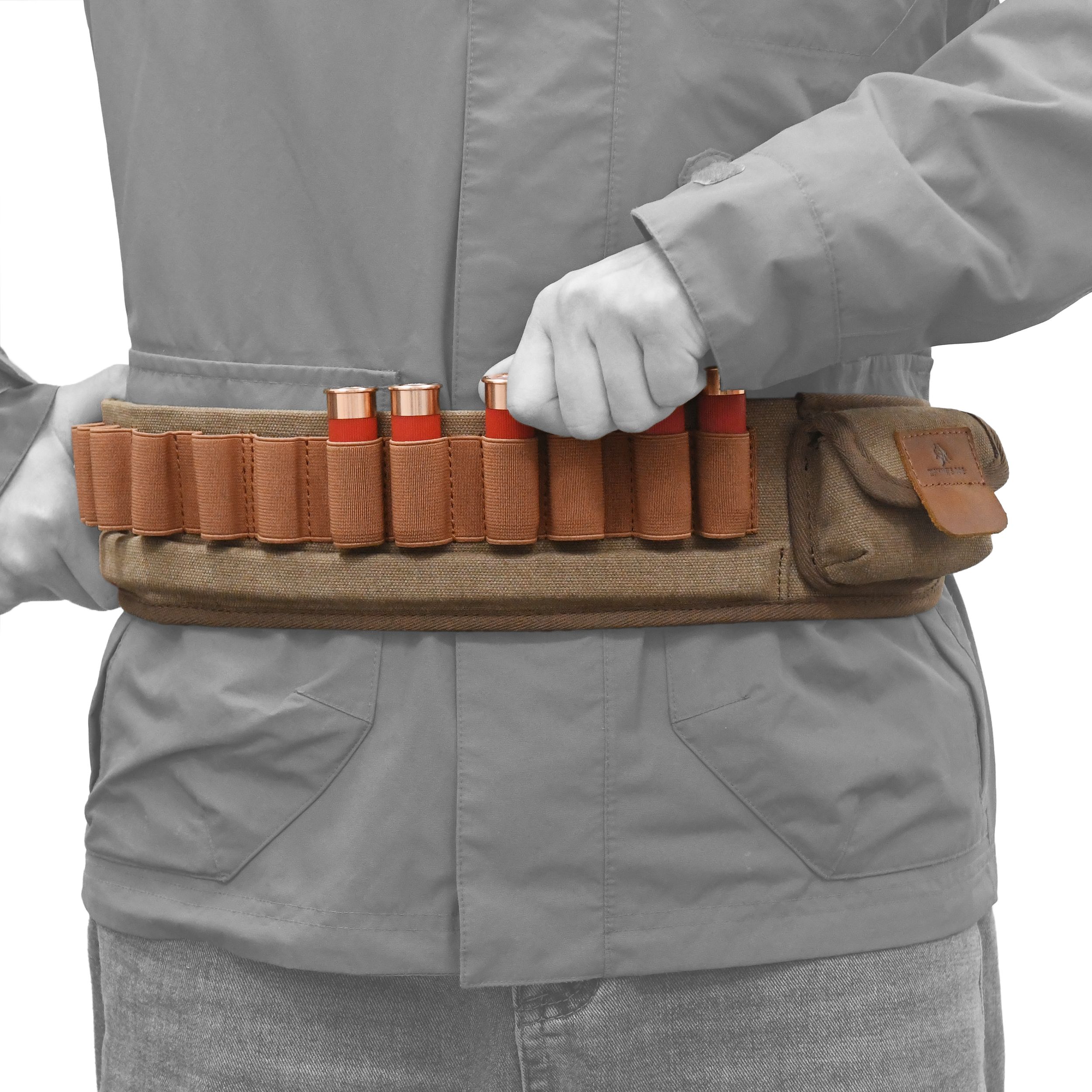 Canvas Shotgun Shell Cartridge Bandolier Belt Holder
