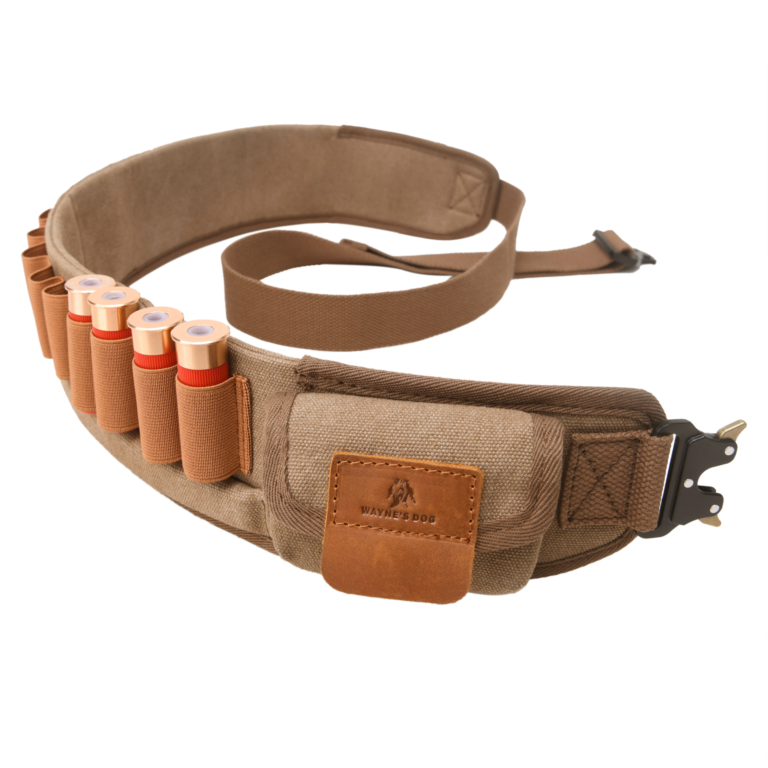 Canvas Shotgun Shell Cartridge Bandolier Belt Holder