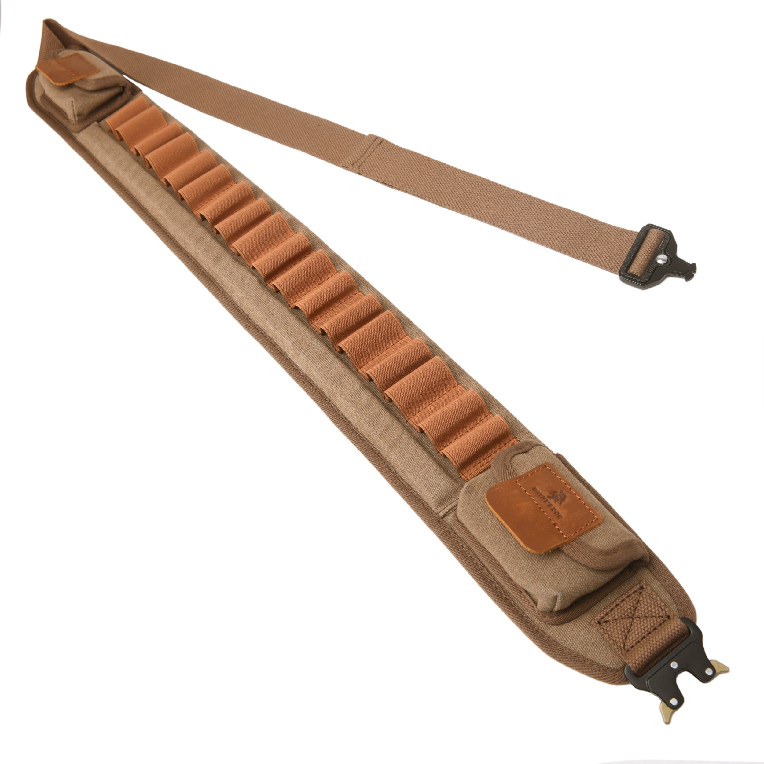 Canvas Shotgun Shell Cartridge Bandolier Belt Holder