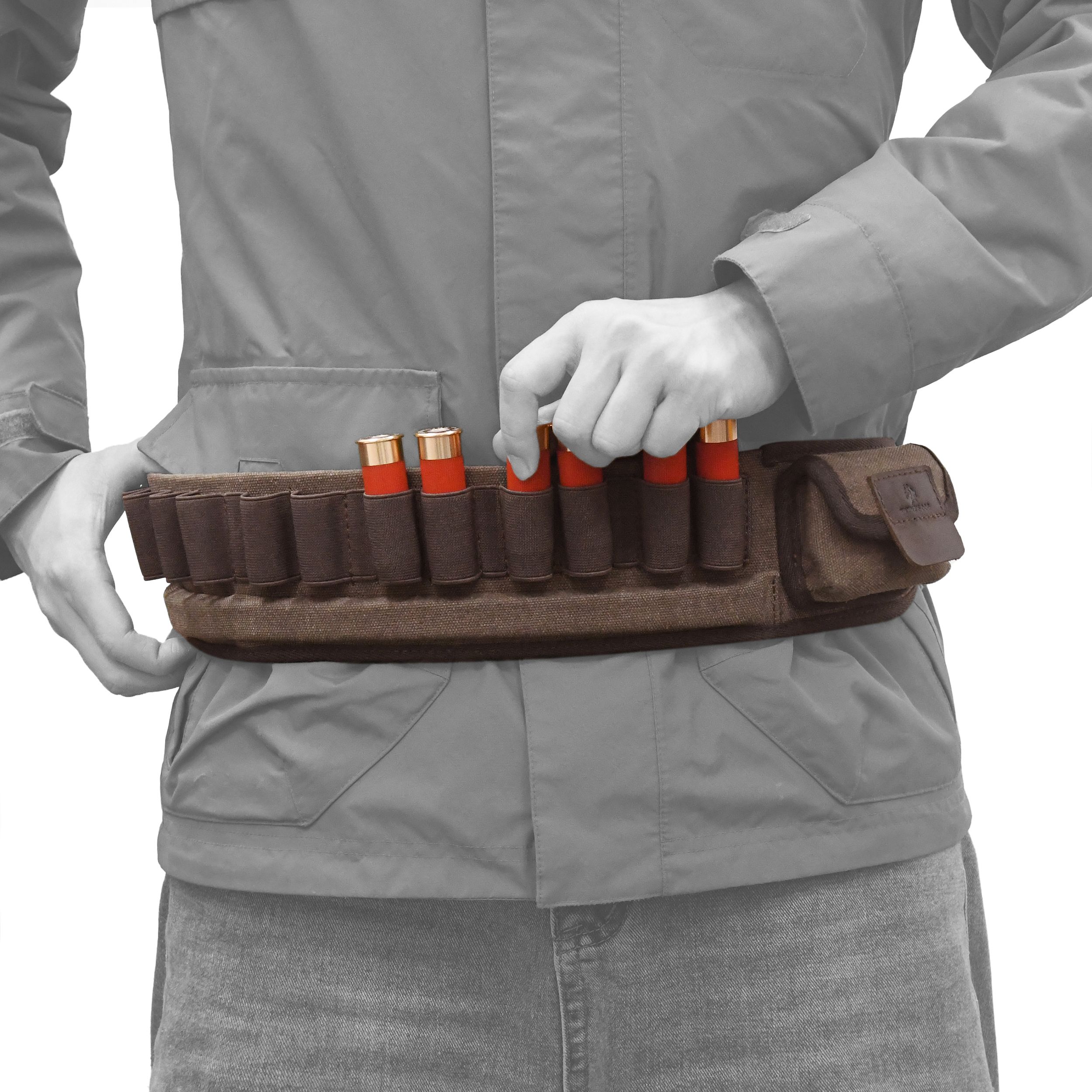 Canvas Shotgun Shell Cartridge Bandolier Belt Holder