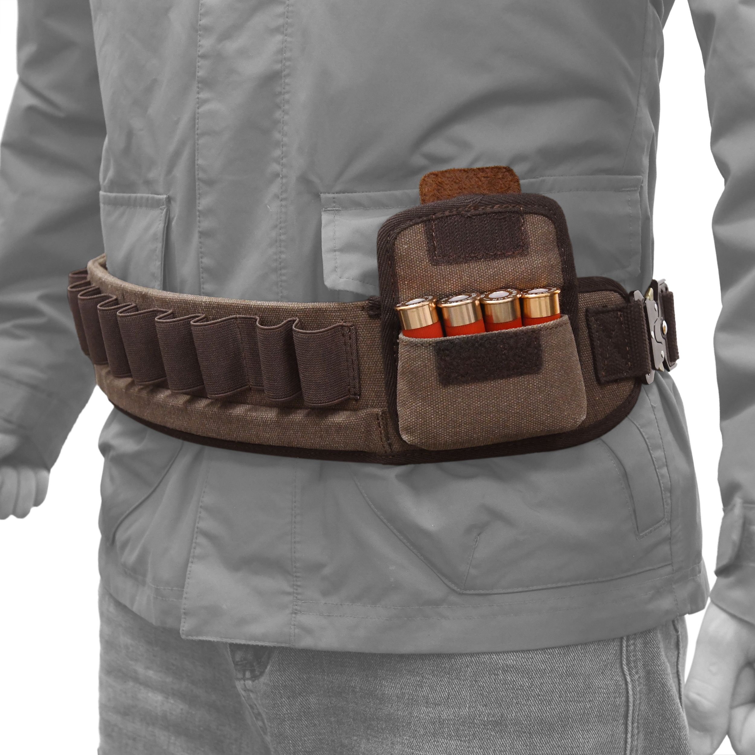 Canvas Shotgun Shell Cartridge Bandolier Belt Holder
