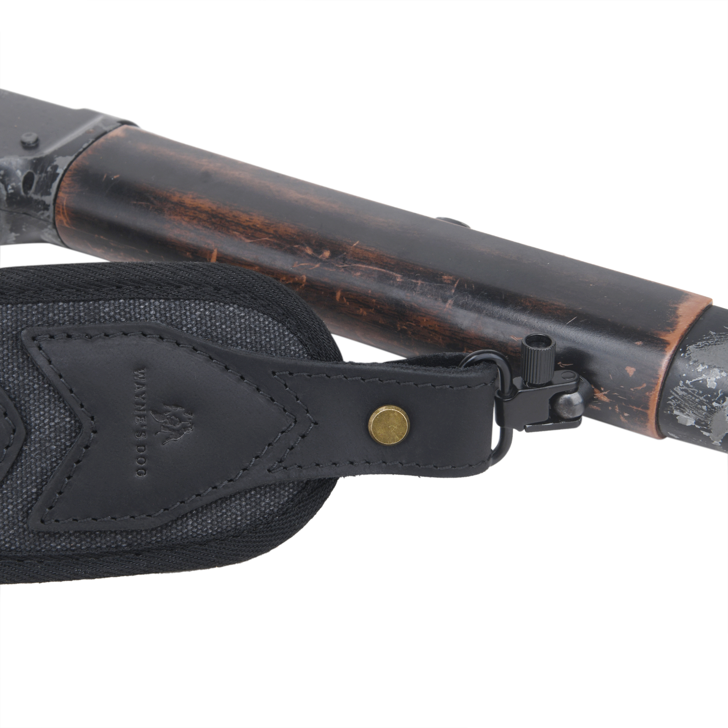 Canvas Leather Rifle Shell Holder Sling for .30-30 .30-06 .45-70 12GA