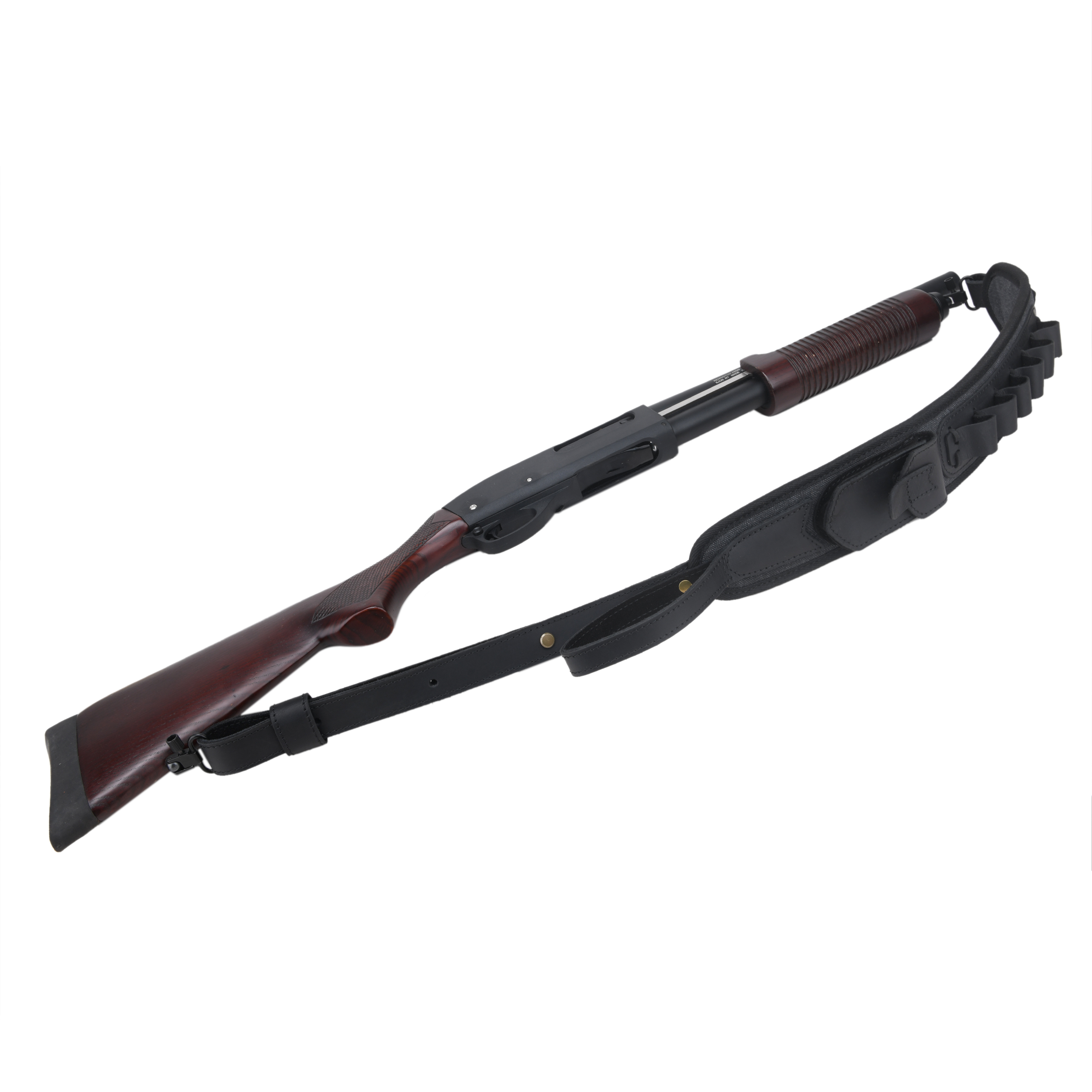 Canvas Leather Rifle Shell Holder Sling for .30-30 .30-06 .45-70 12GA