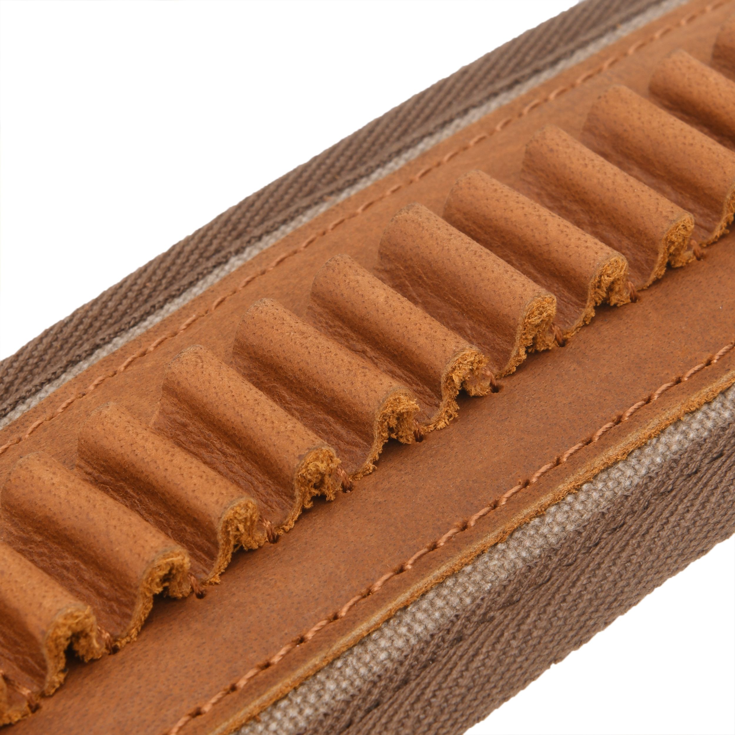 Canvas Leather Rifle Shell Holder Sling for .30-30 .30-06 .45-70 12GA