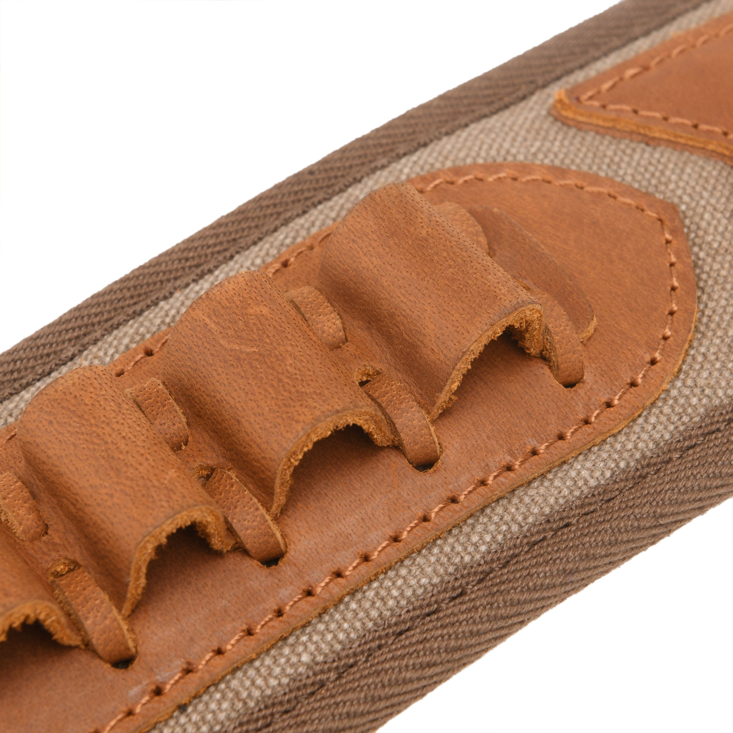 Canvas Leather Rifle Shell Holder Sling for .30-30 .30-06 .45-70 12GA