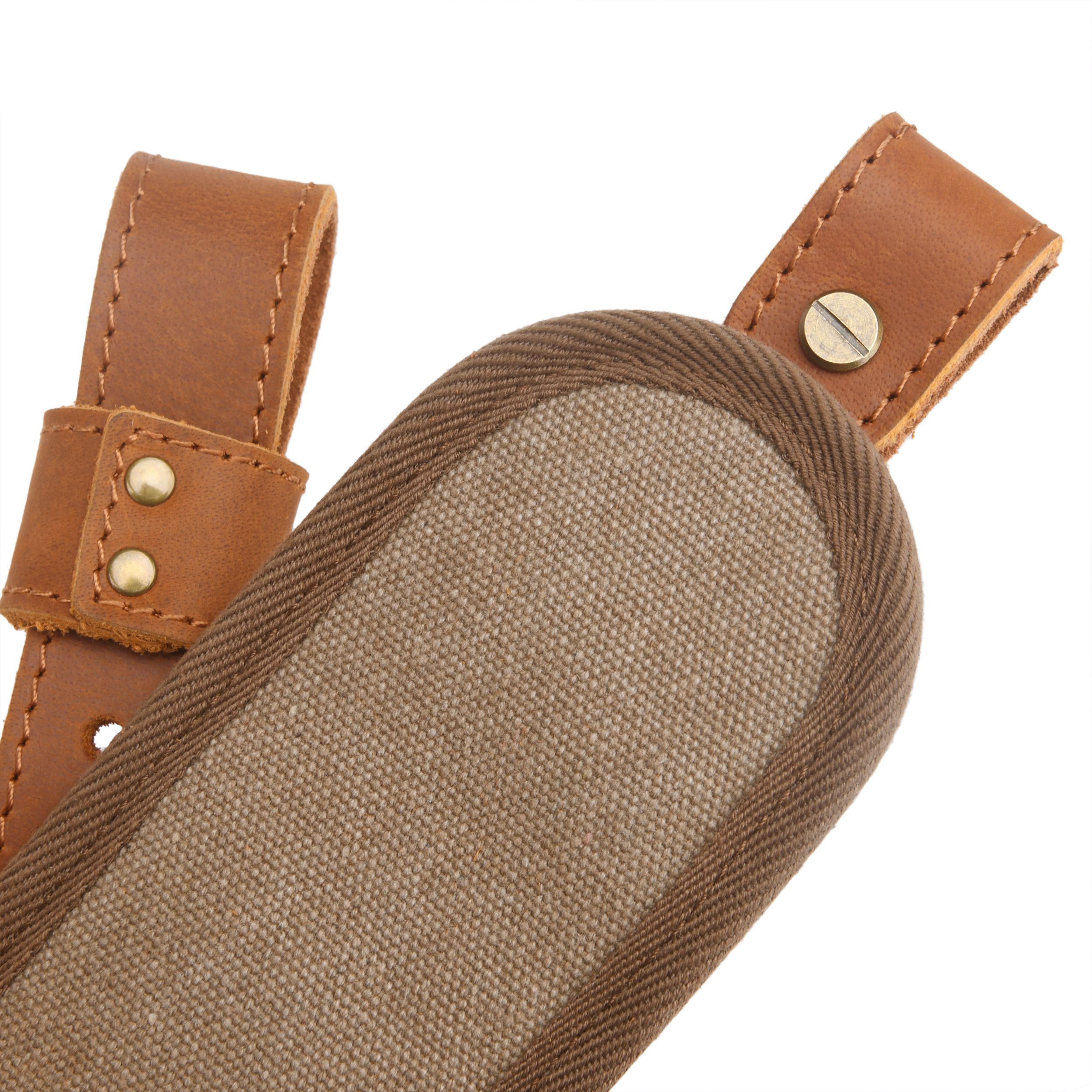 Canvas Leather Rifle Shell Holder Sling for .30-30 .30-06 .45-70 12GA