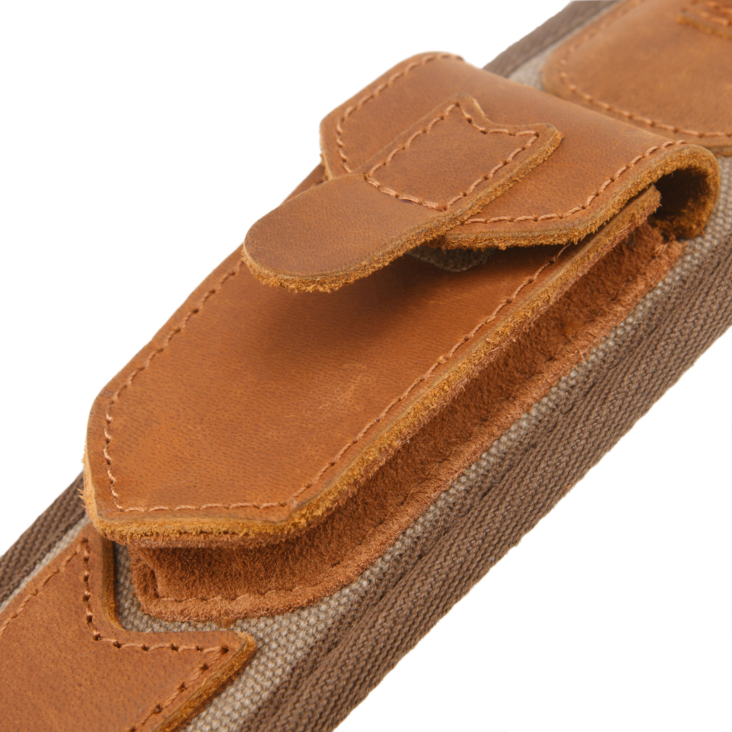 Canvas Leather Rifle Shell Holder Sling for .30-30 .30-06 .45-70 12GA