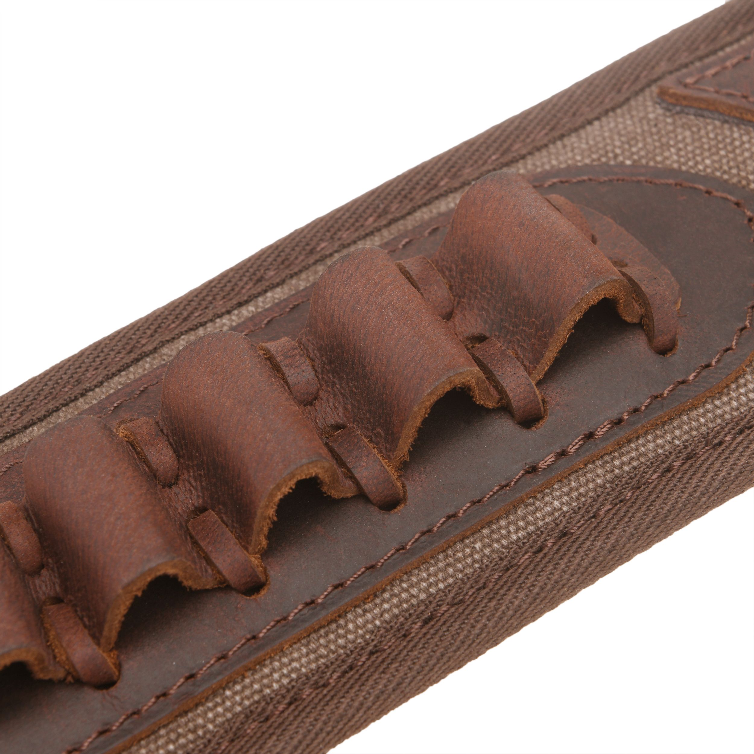 Canvas Leather Rifle Shell Holder Sling for .30-30 .30-06 .45-70 12GA